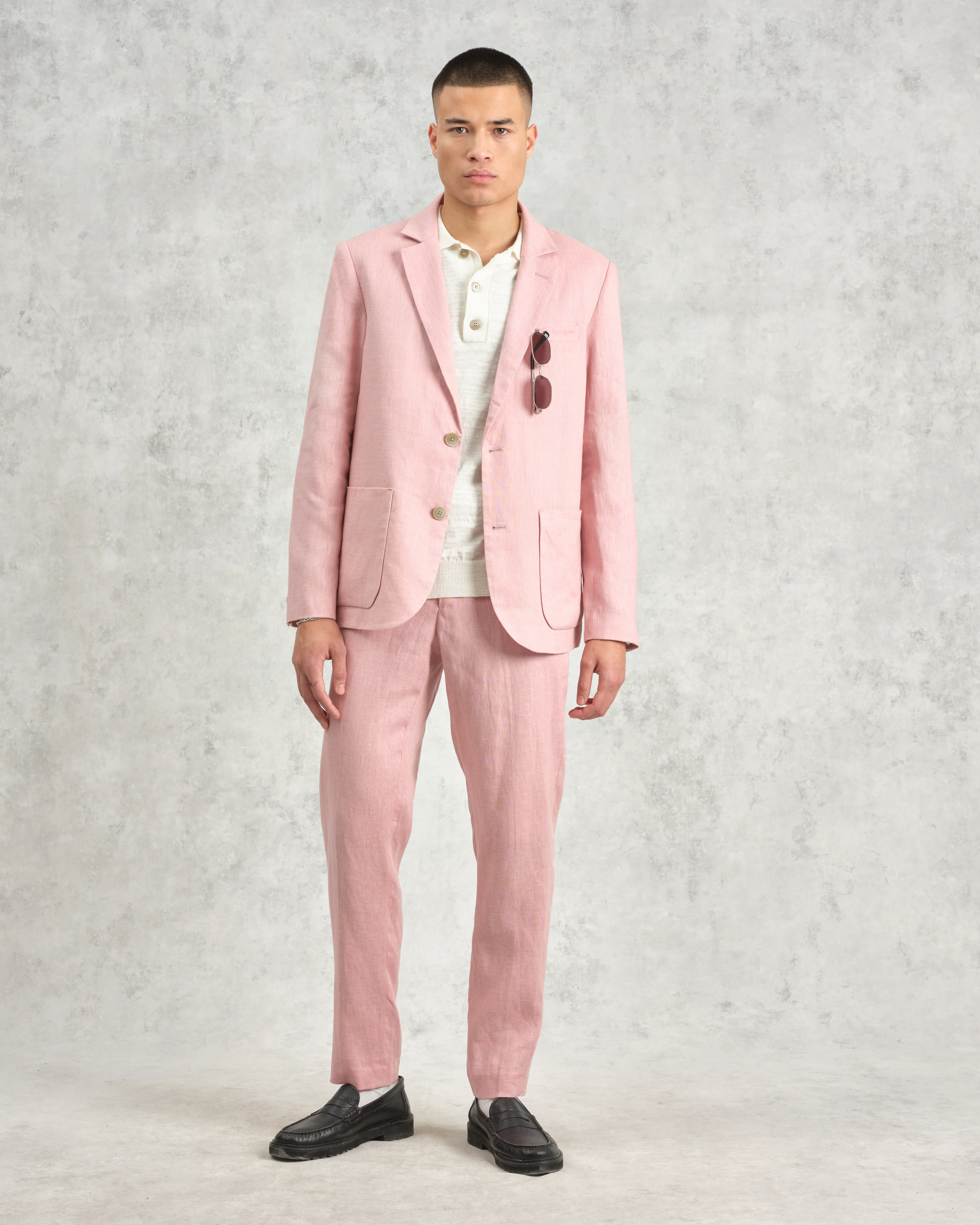 Fintry - Pale Pink Linen Blazer - Image 4
