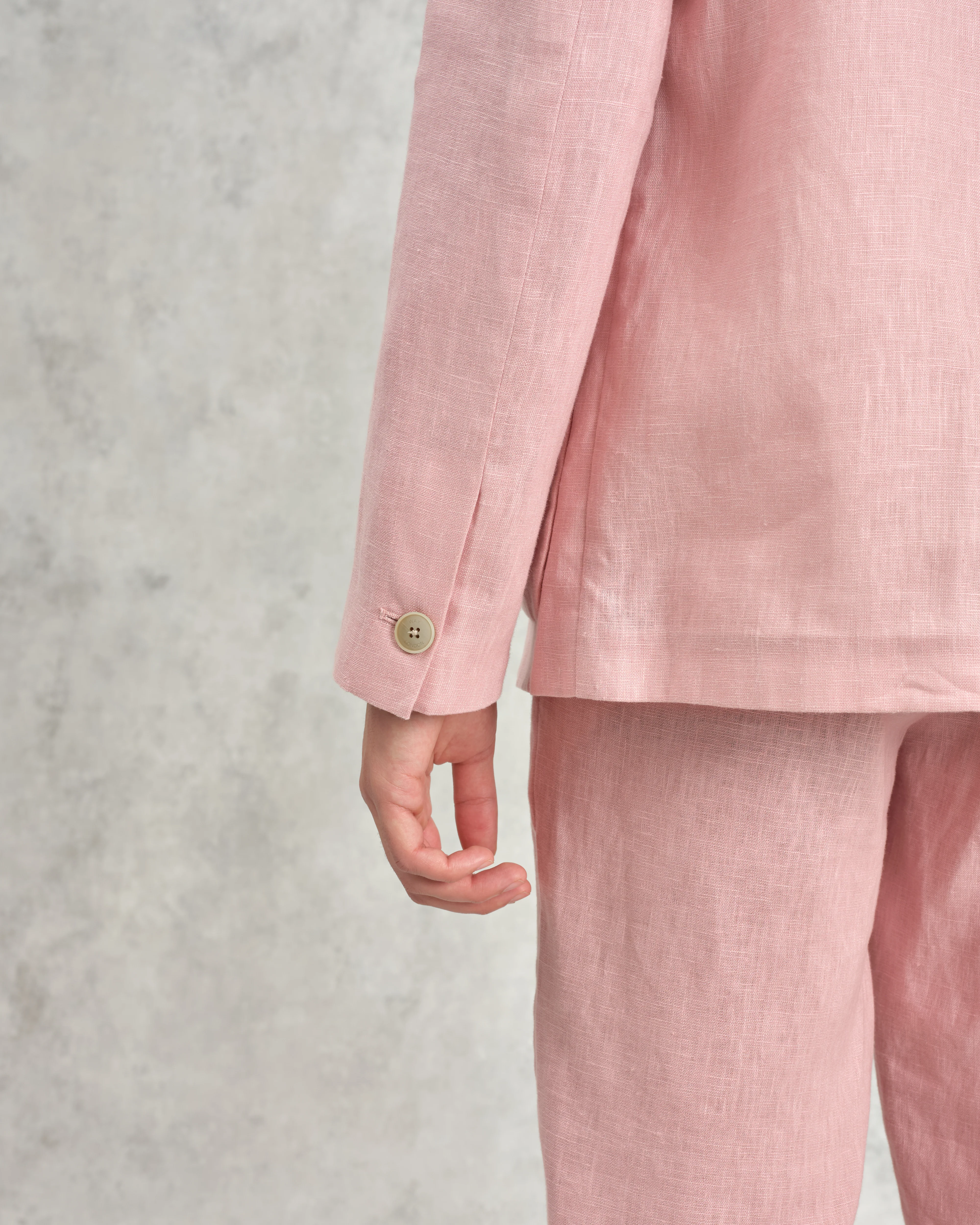 Fintry - Pale Pink Linen Blazer - Image 6