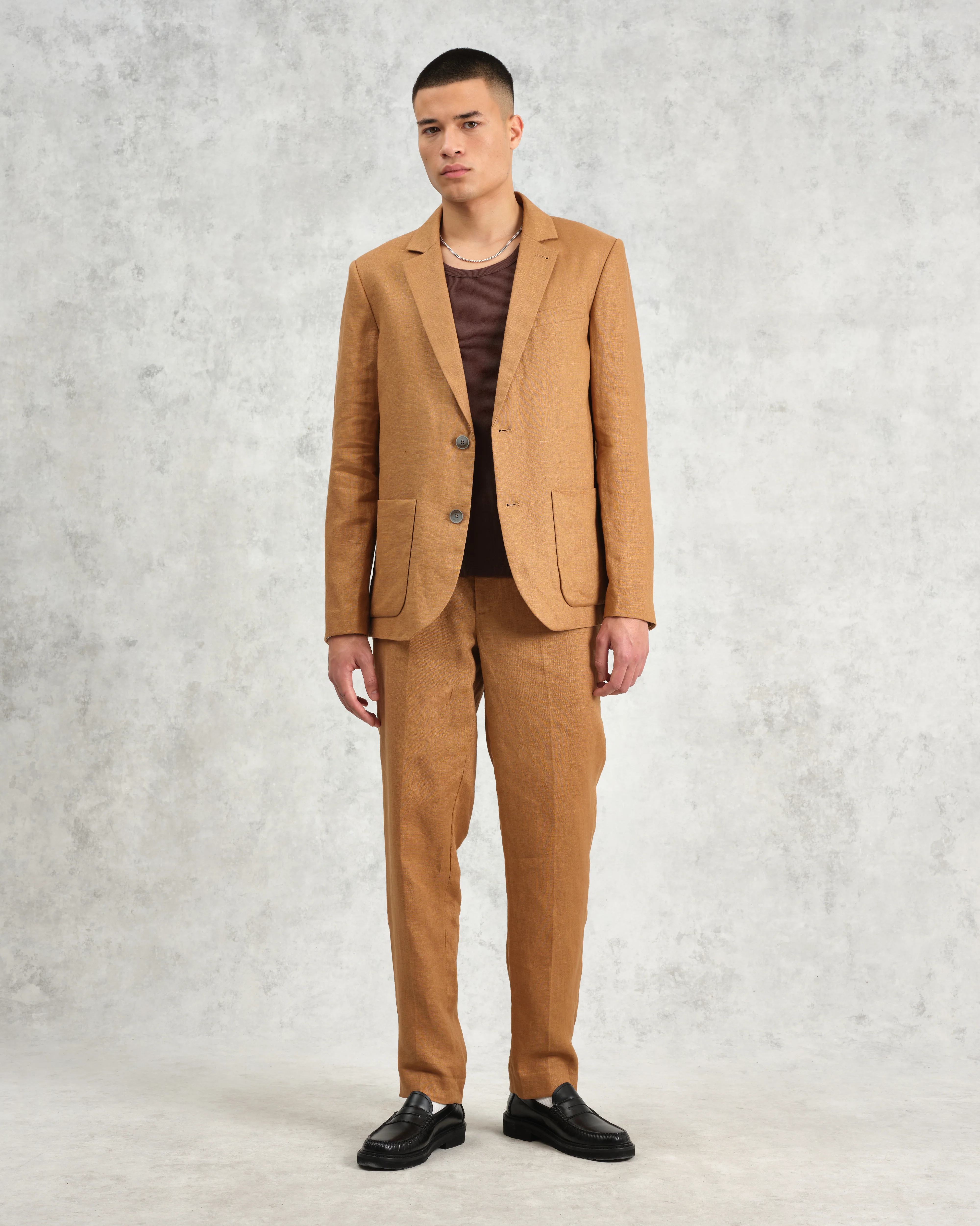 Fintry - Tan Linen Blazer - Image 4