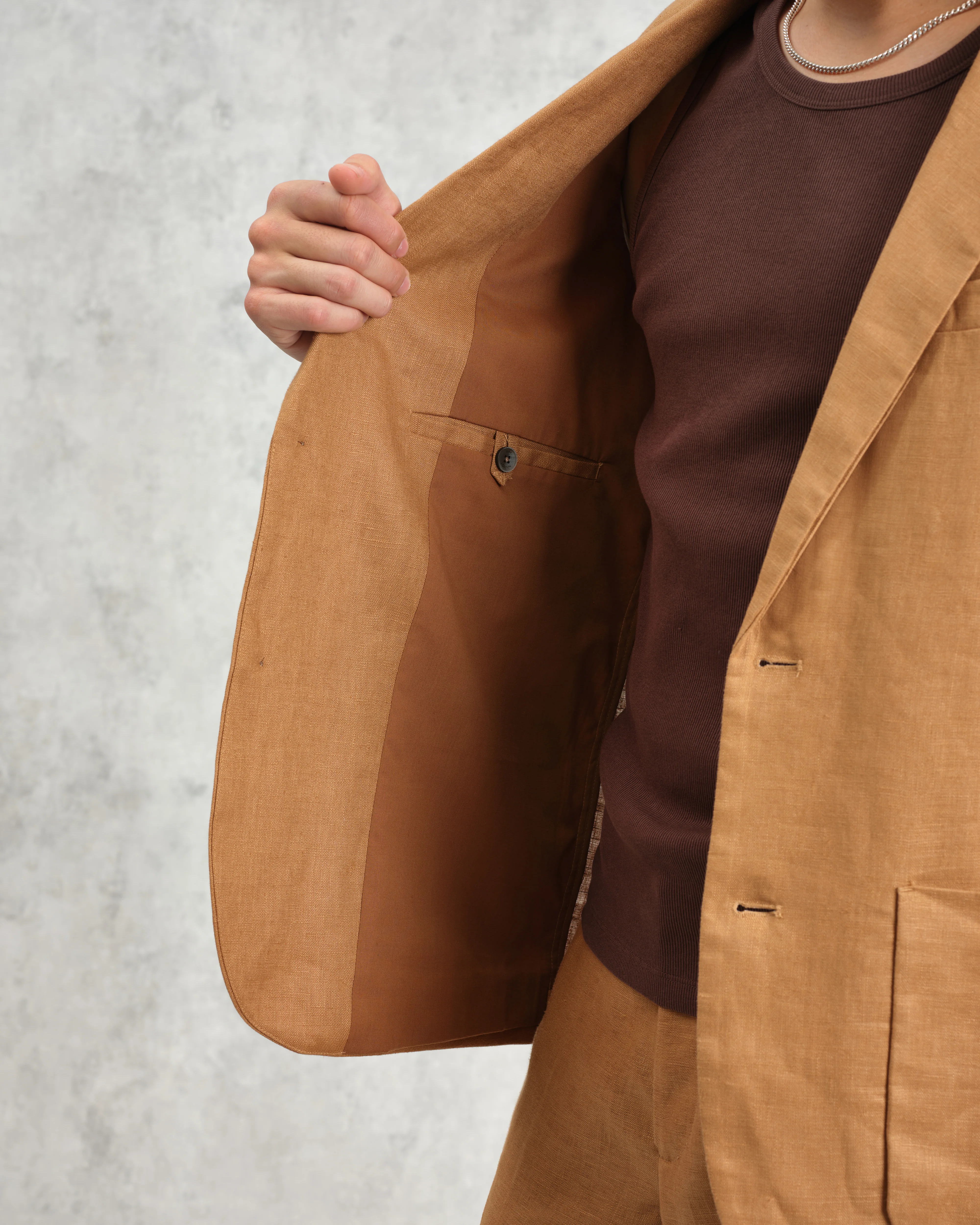 Fintry - Tan Linen Blazer - Image 6