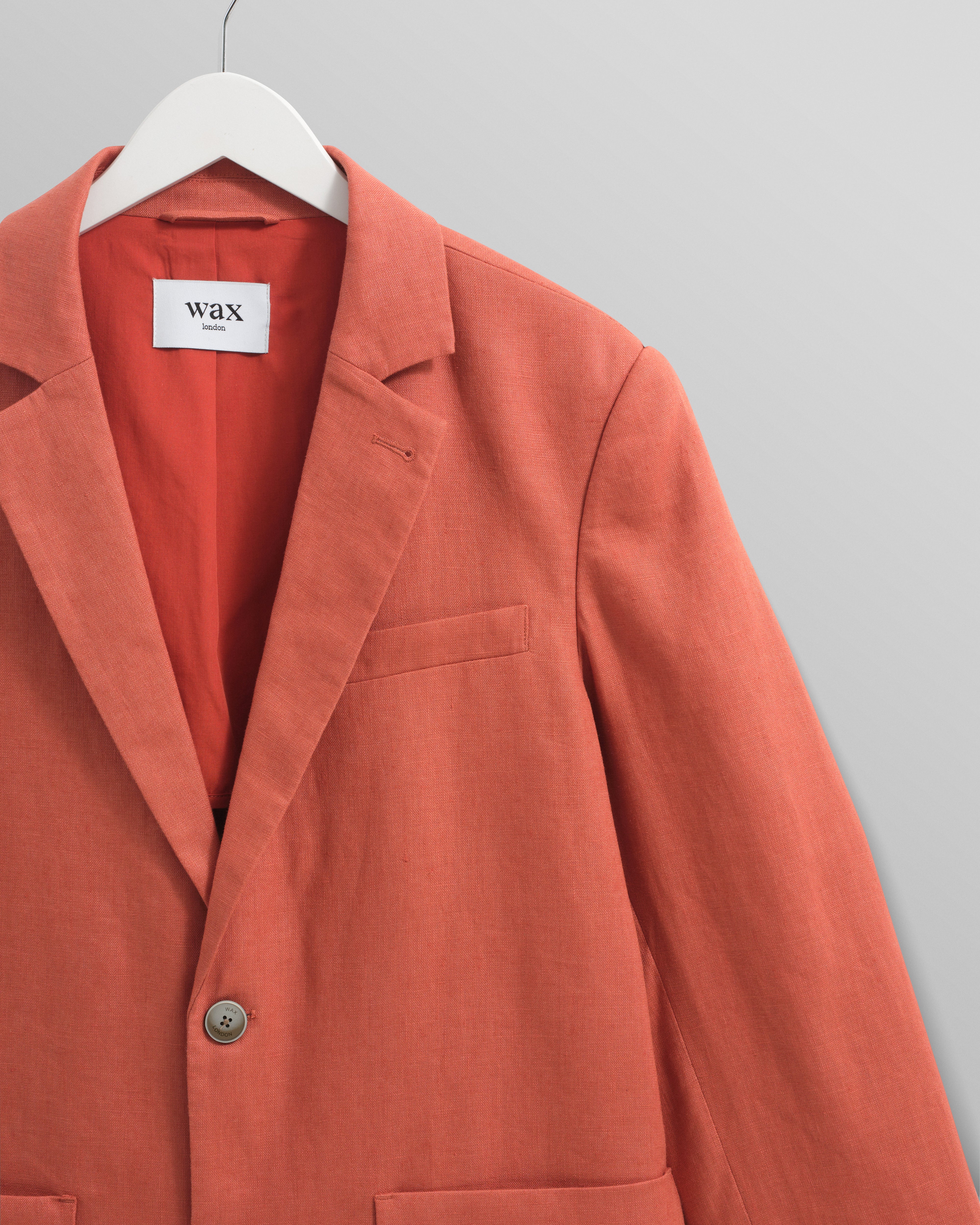 Fintry - Terracotta Linen Blazer - Image 10