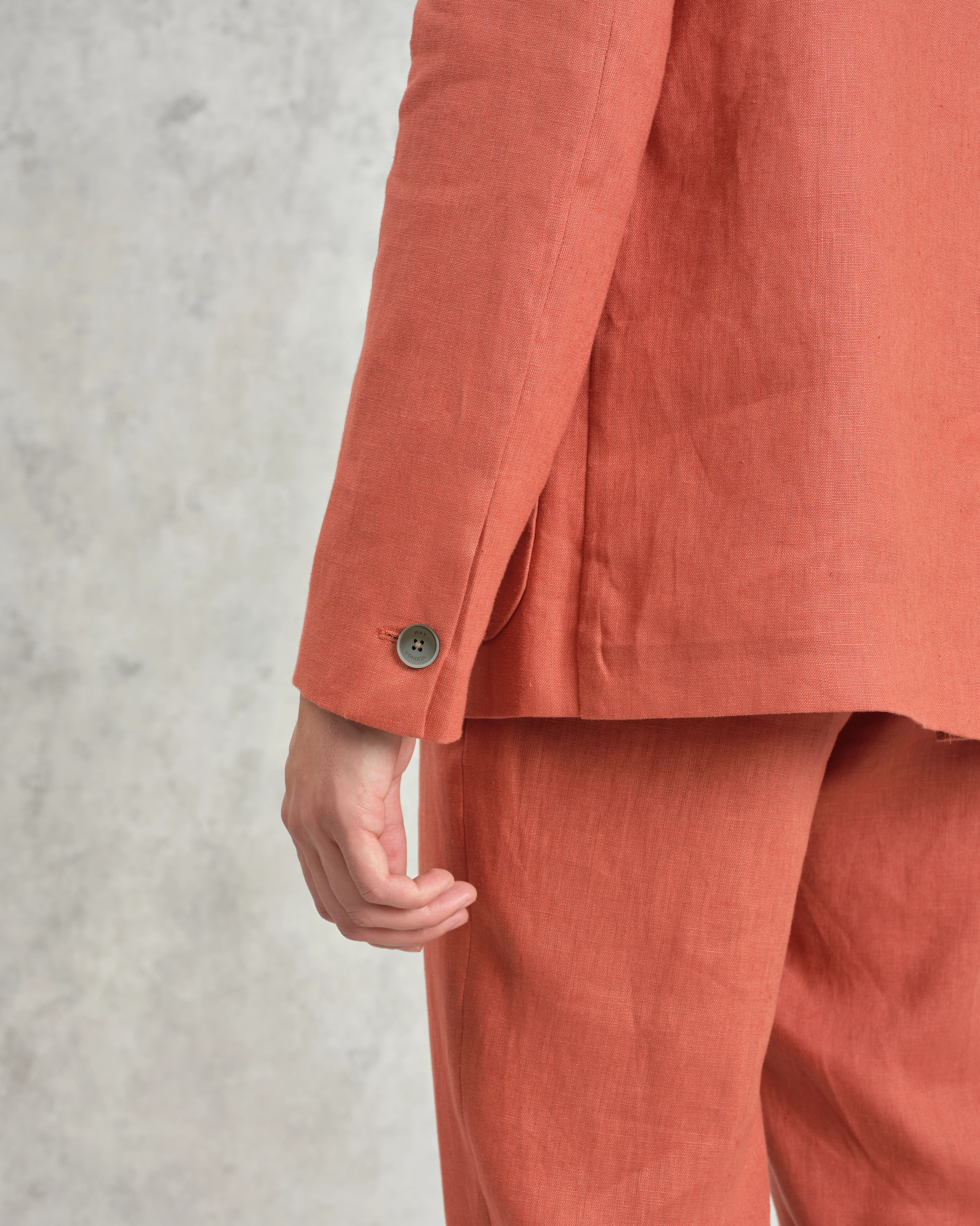 Fintry - Terracotta Linen Blazer - Image 6