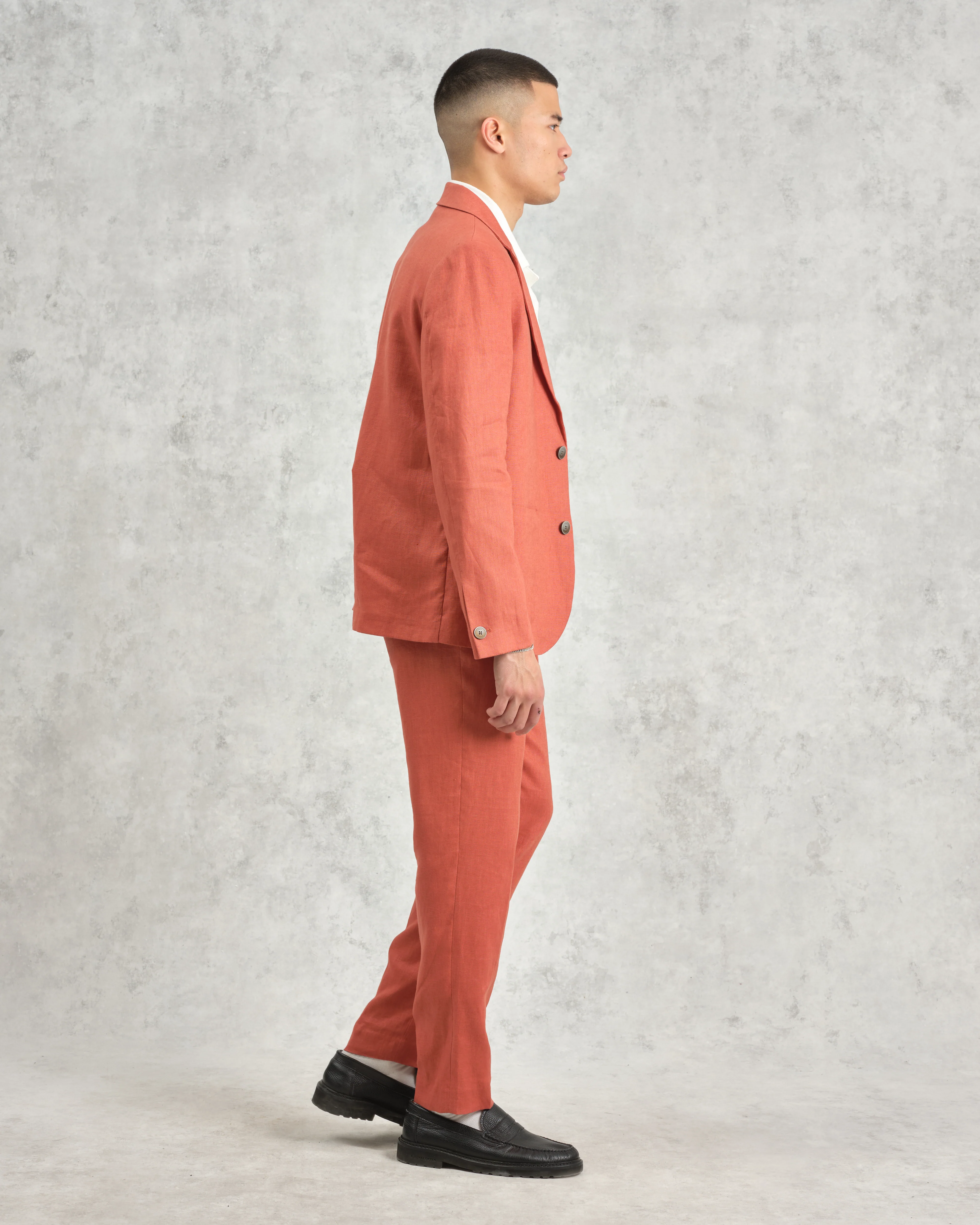 Fintry - Terracotta Linen Blazer - Image 7