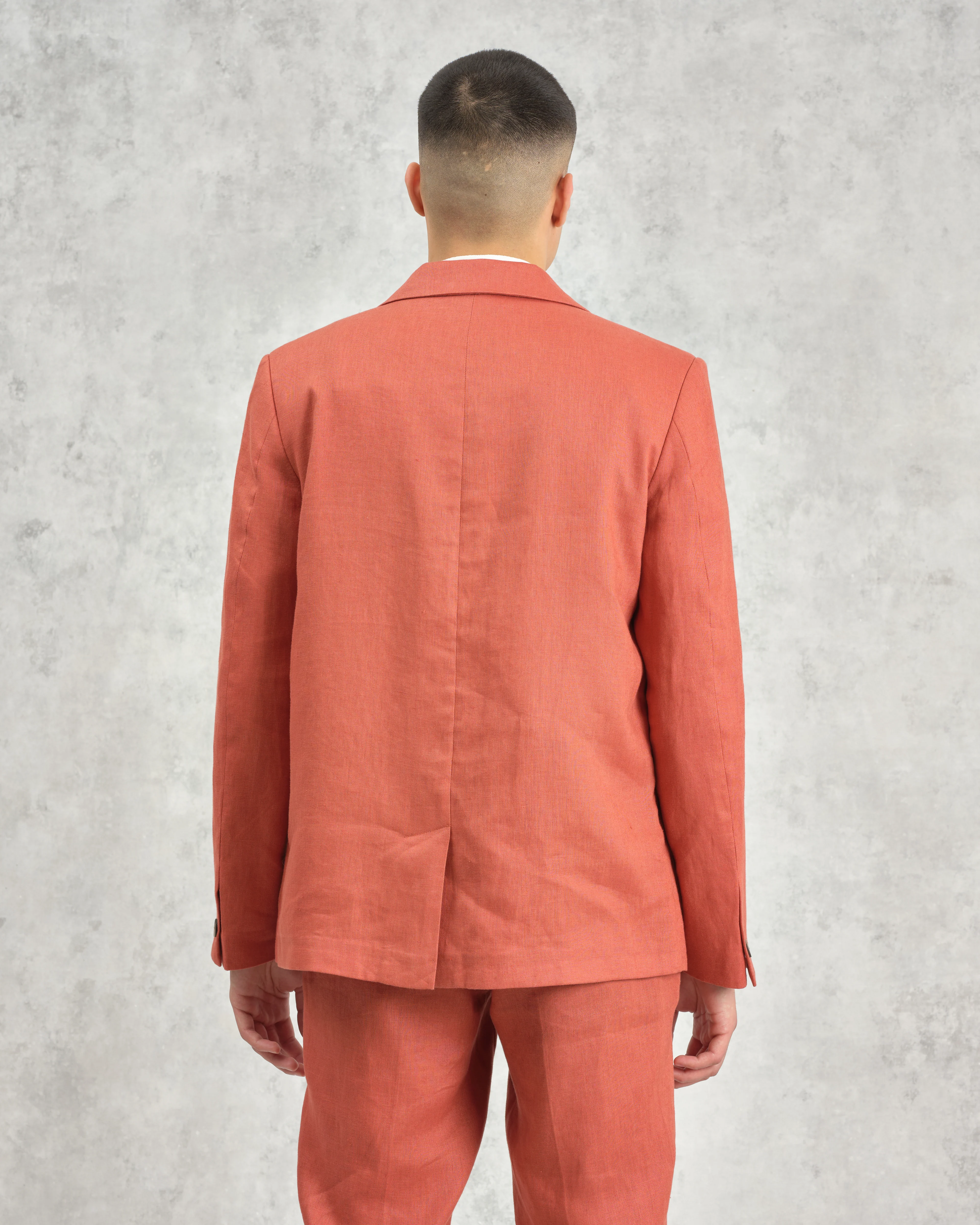 Fintry - Terracotta Linen Blazer - Image 9
