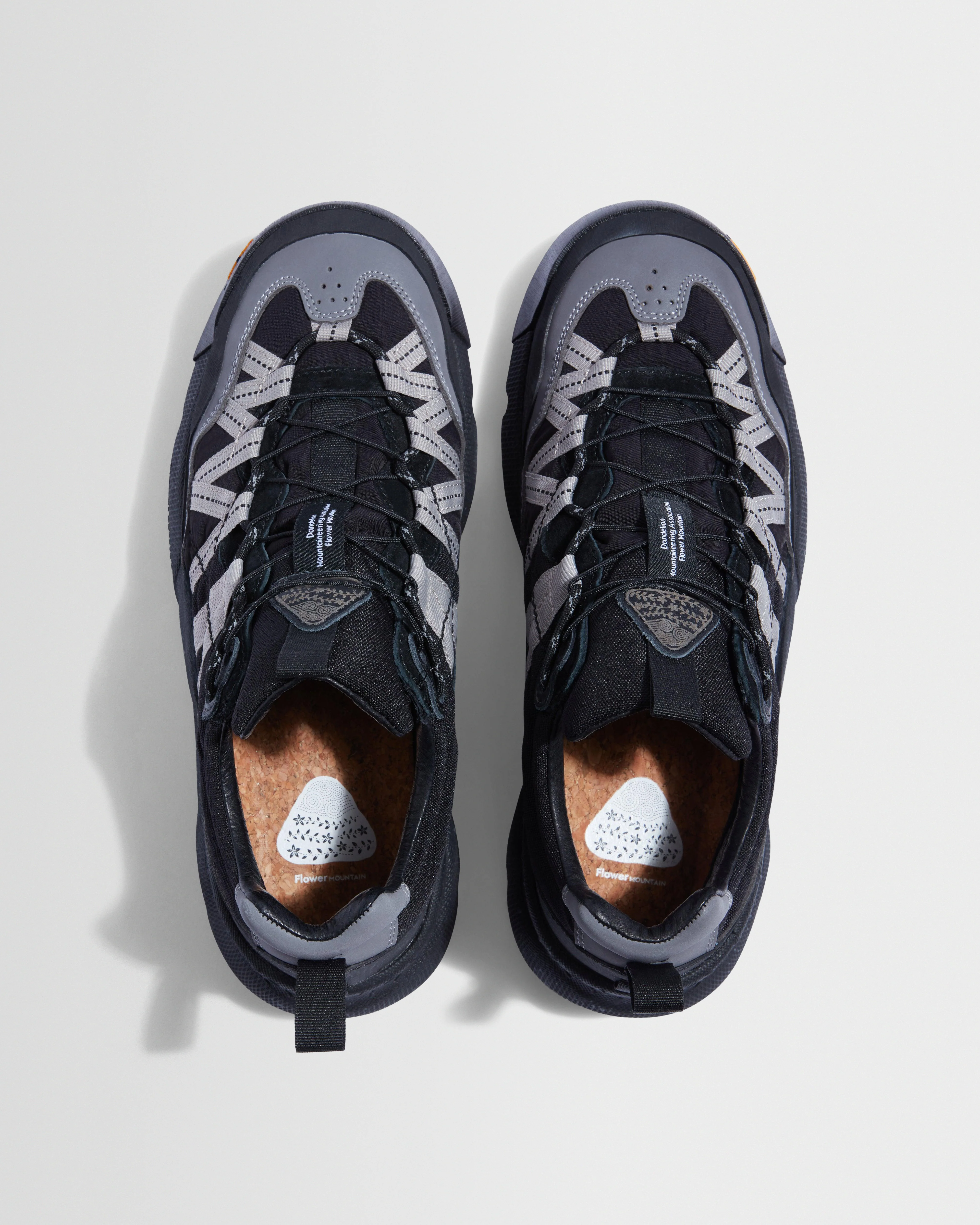 Flower Mountain - Black Waterproof Suede And Technical Fabric Trainers - Image 2