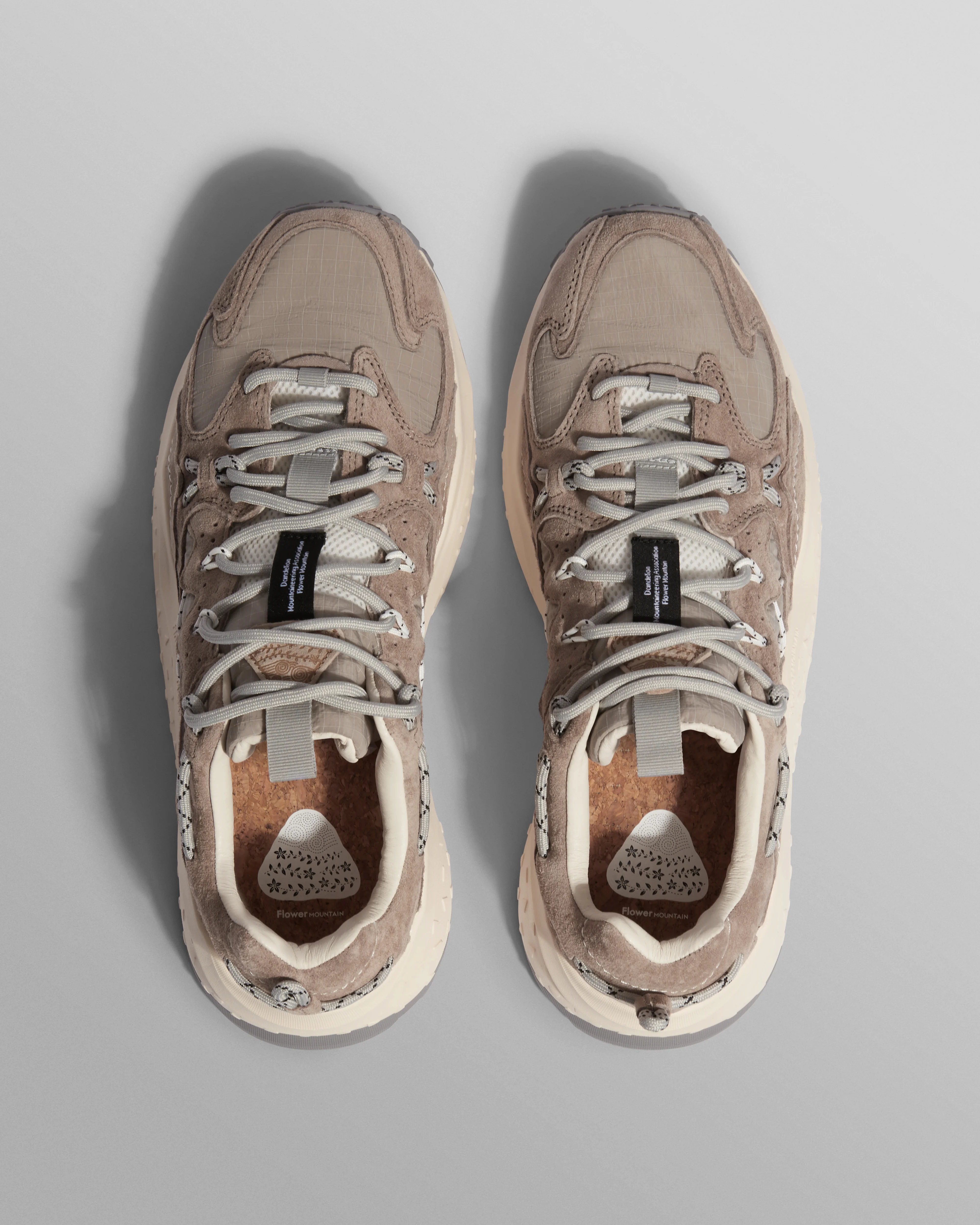 Flower Mountain YAMABUSHI - Light Grey Suede And Nylon Trainers - Image 2