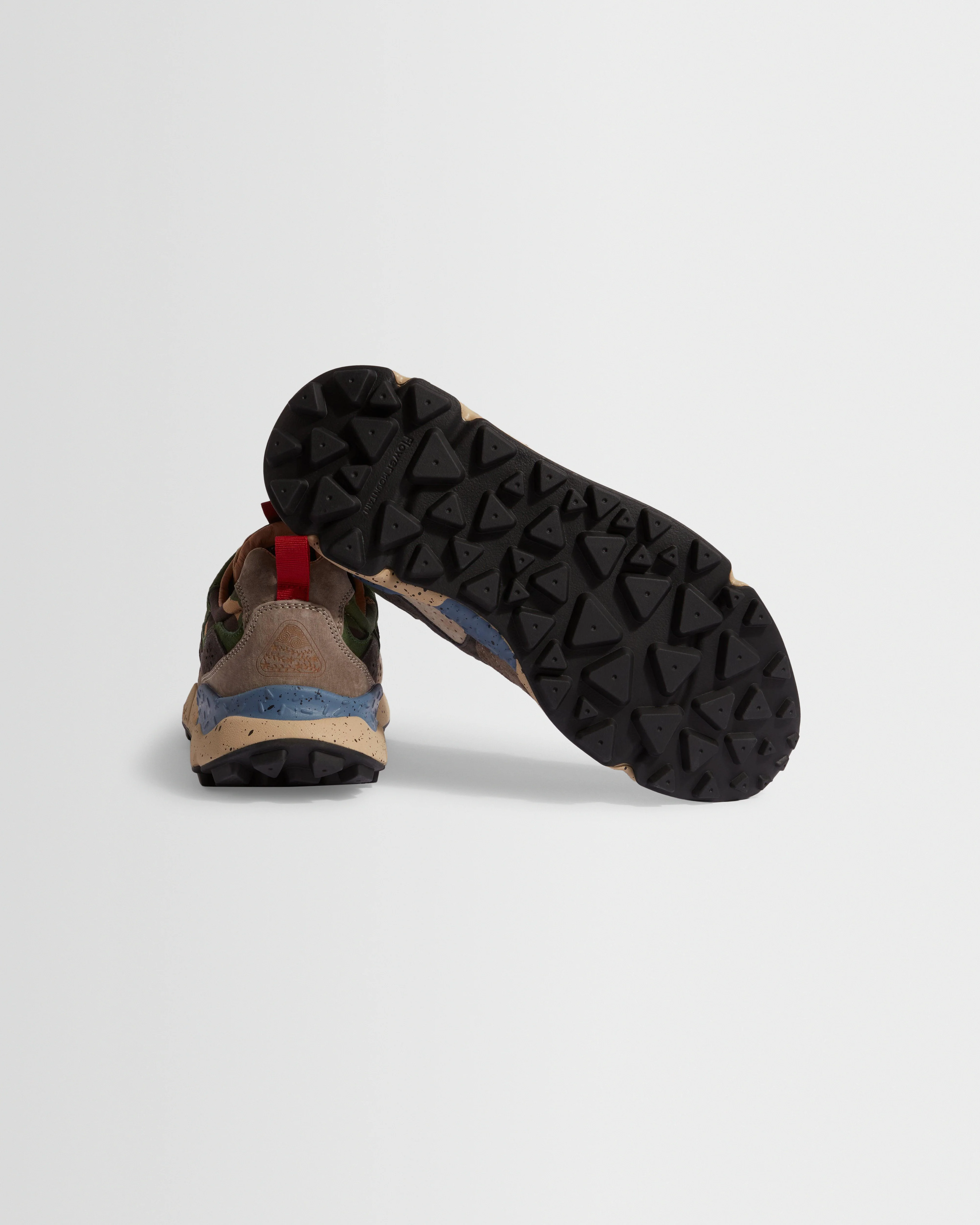 Flower Mountain YAMANO 3 - Dark Grey And Anthracite Suede And Nylon Trainers - Image 3