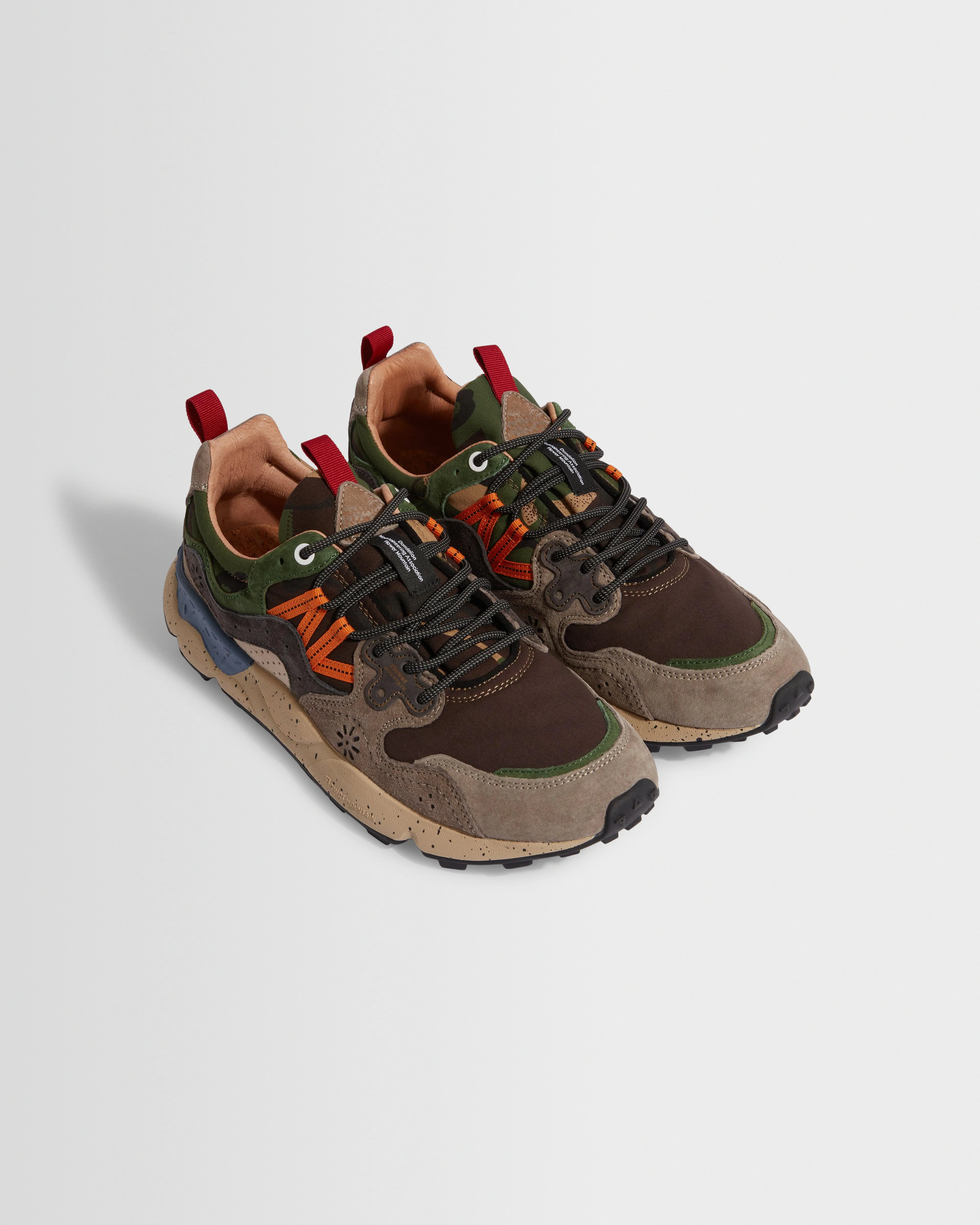 Flower Mountain YAMANO 3 - Dark Grey And Anthracite Suede And Nylon Trainers - Image 4