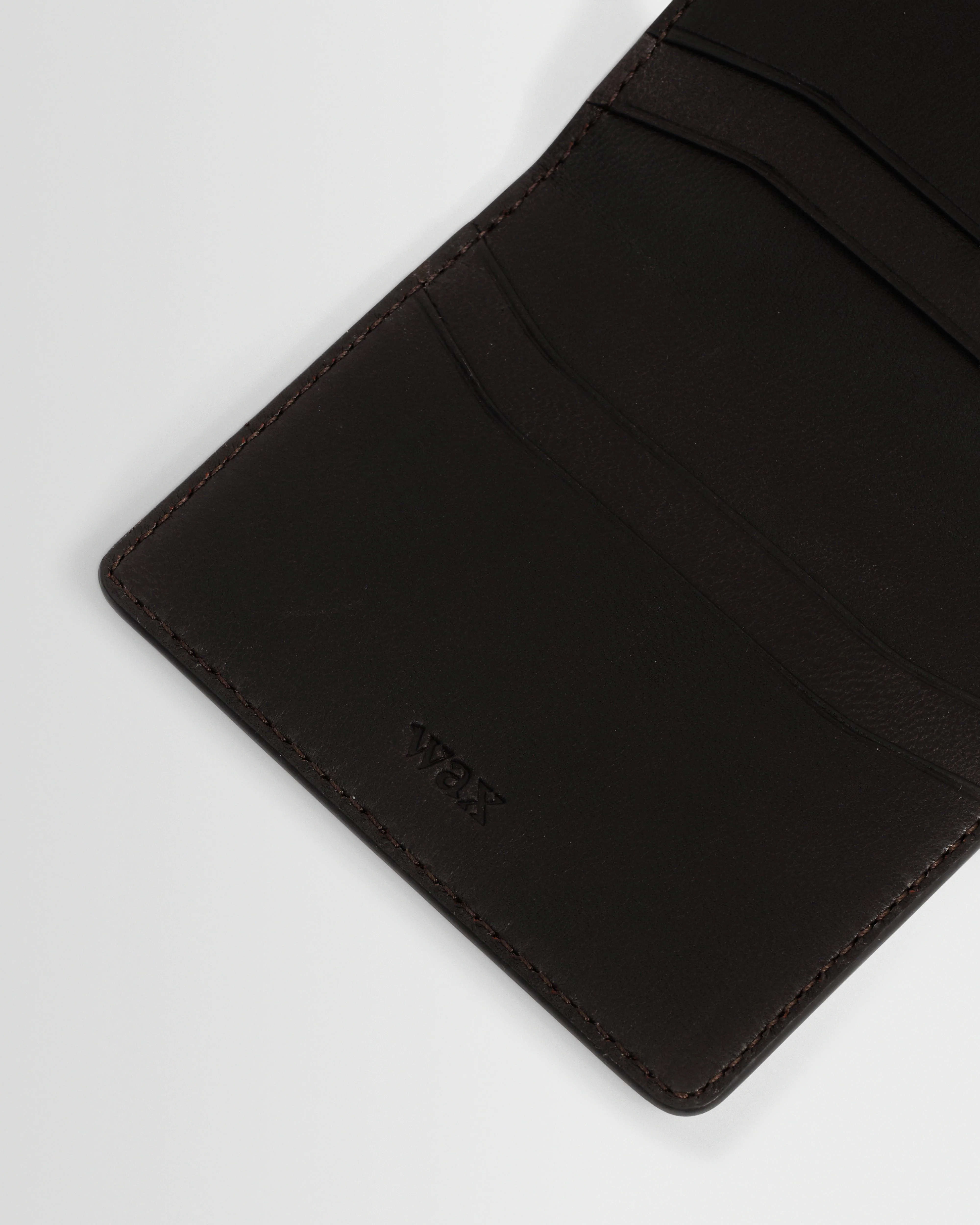 Forbe - Dark Brown Retro Grain Leather Cardholder - Image 3