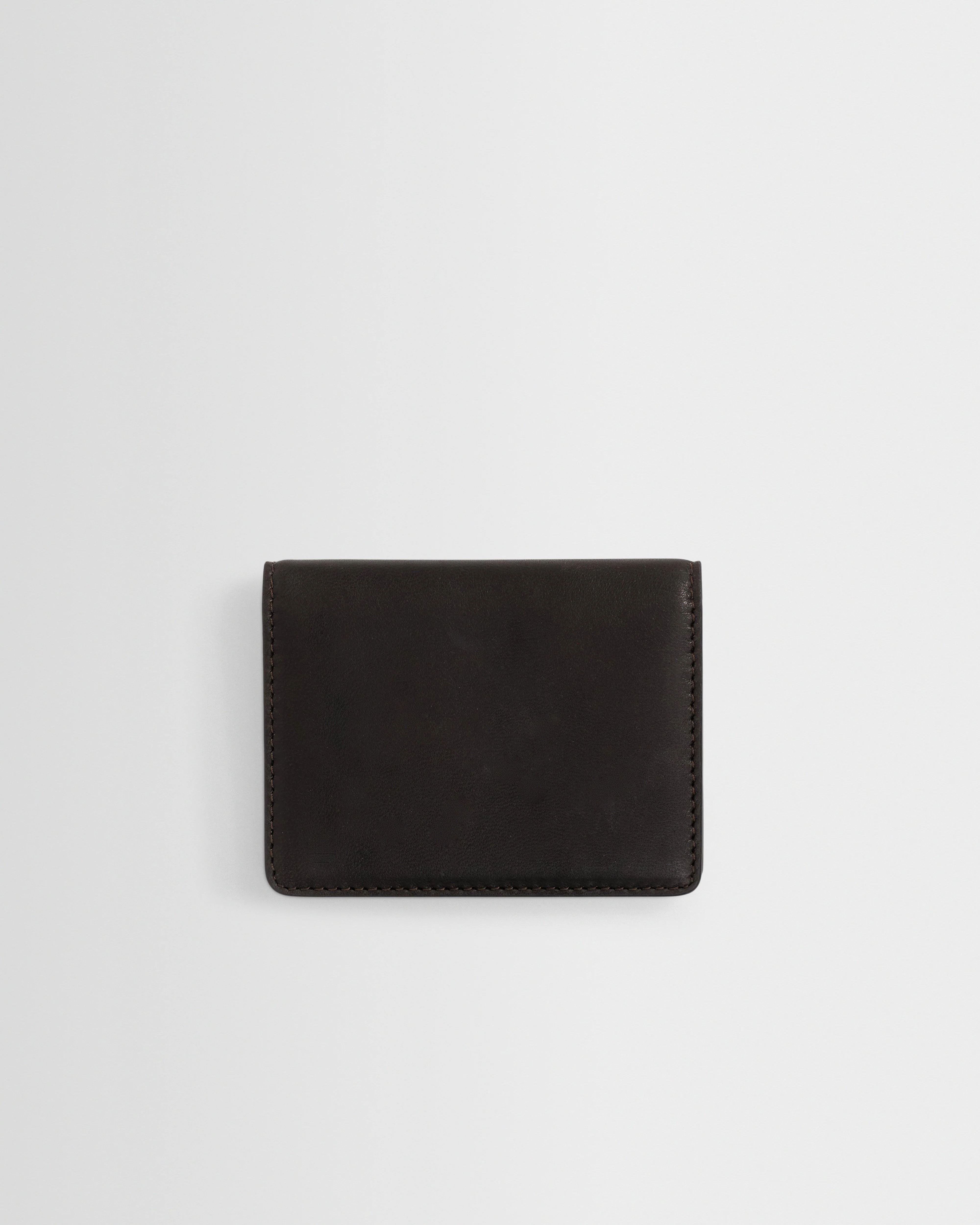 Forbe - Dark Brown Retro Grain Leather Cardholder - Image 4