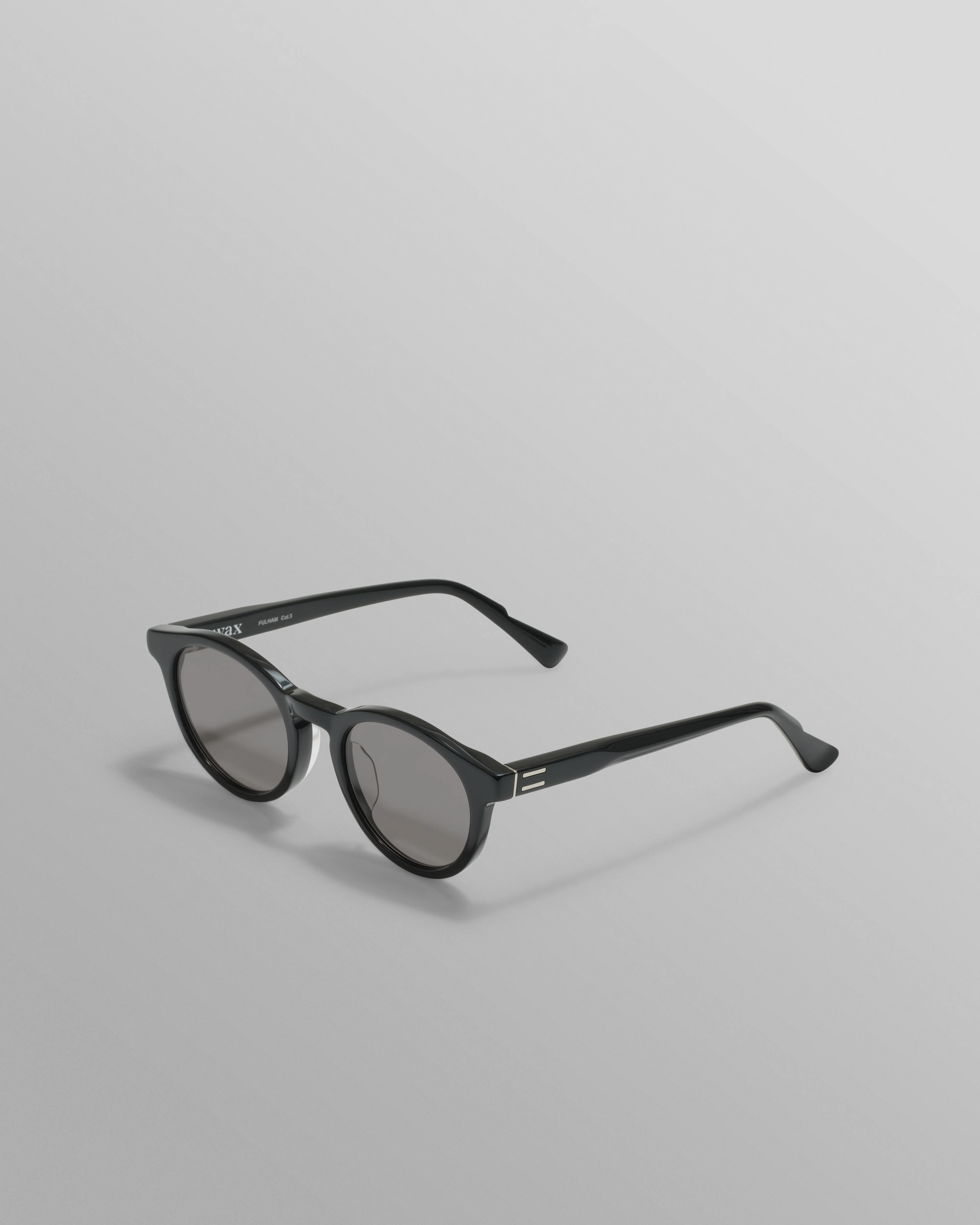Fulham - Black Acetate Round Sunglasses - Image 4