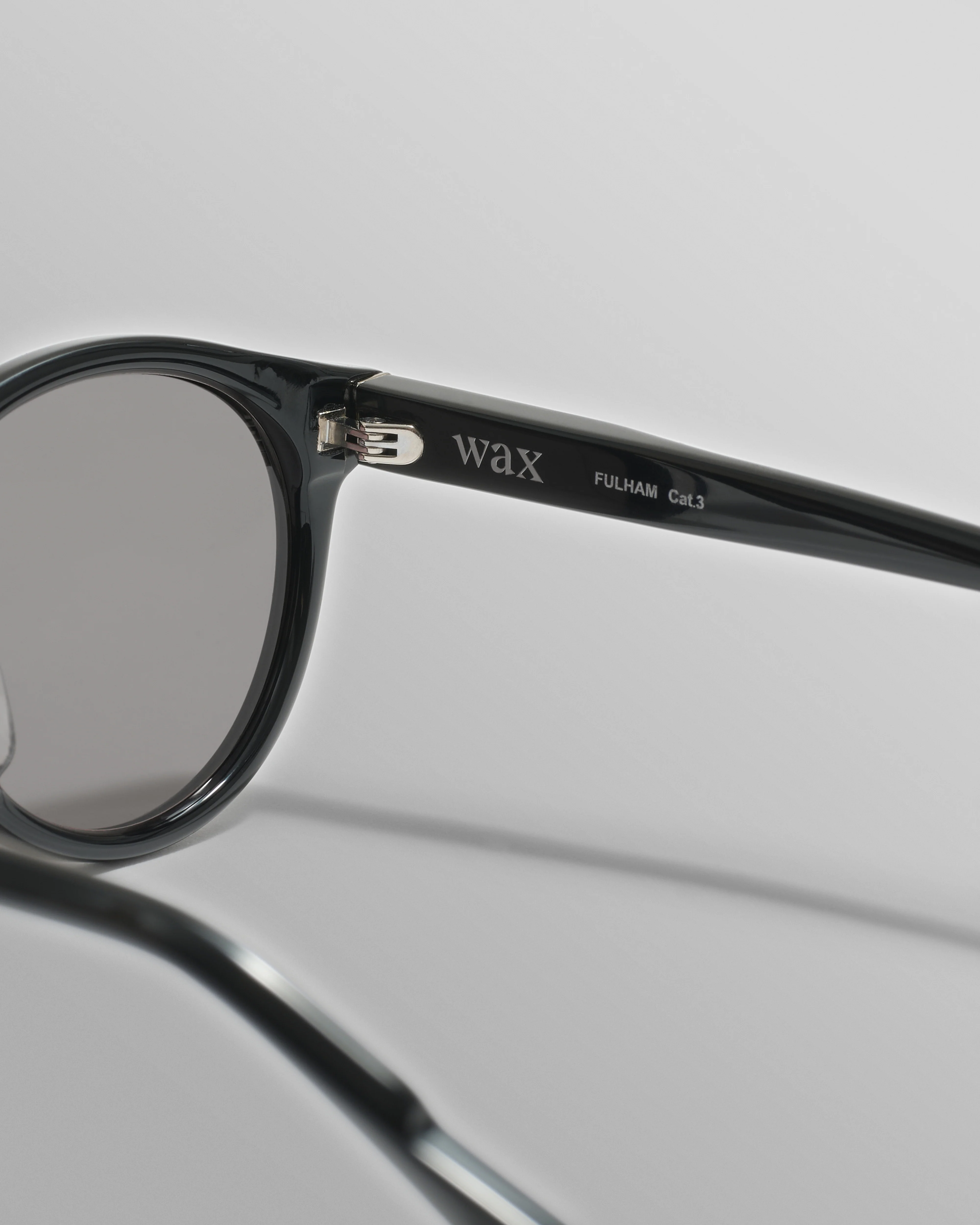 Fulham - Black Acetate Round Sunglasses - Image 6