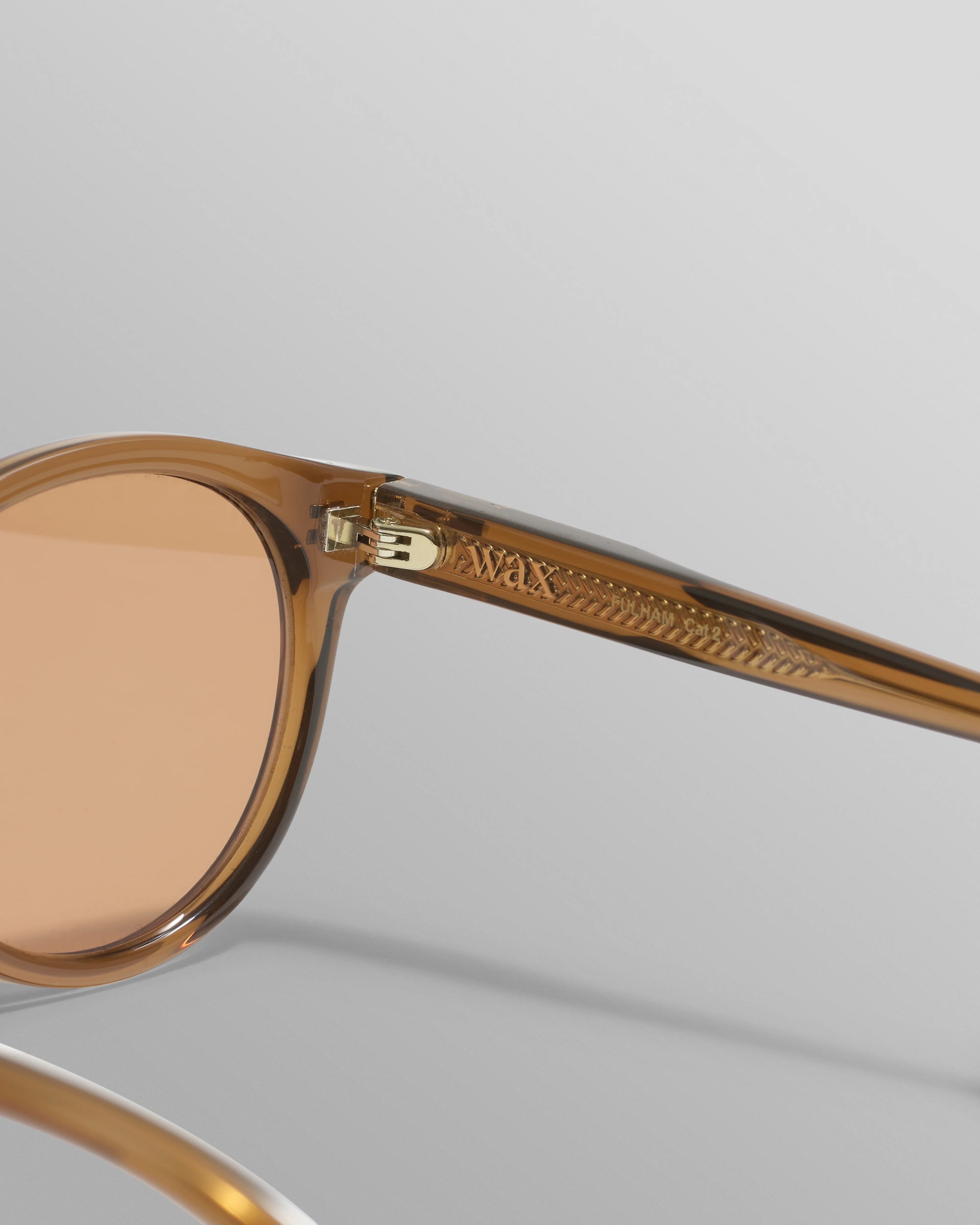 Fulham - Treacle Brown Acetate Round Sunglasses - Image 6