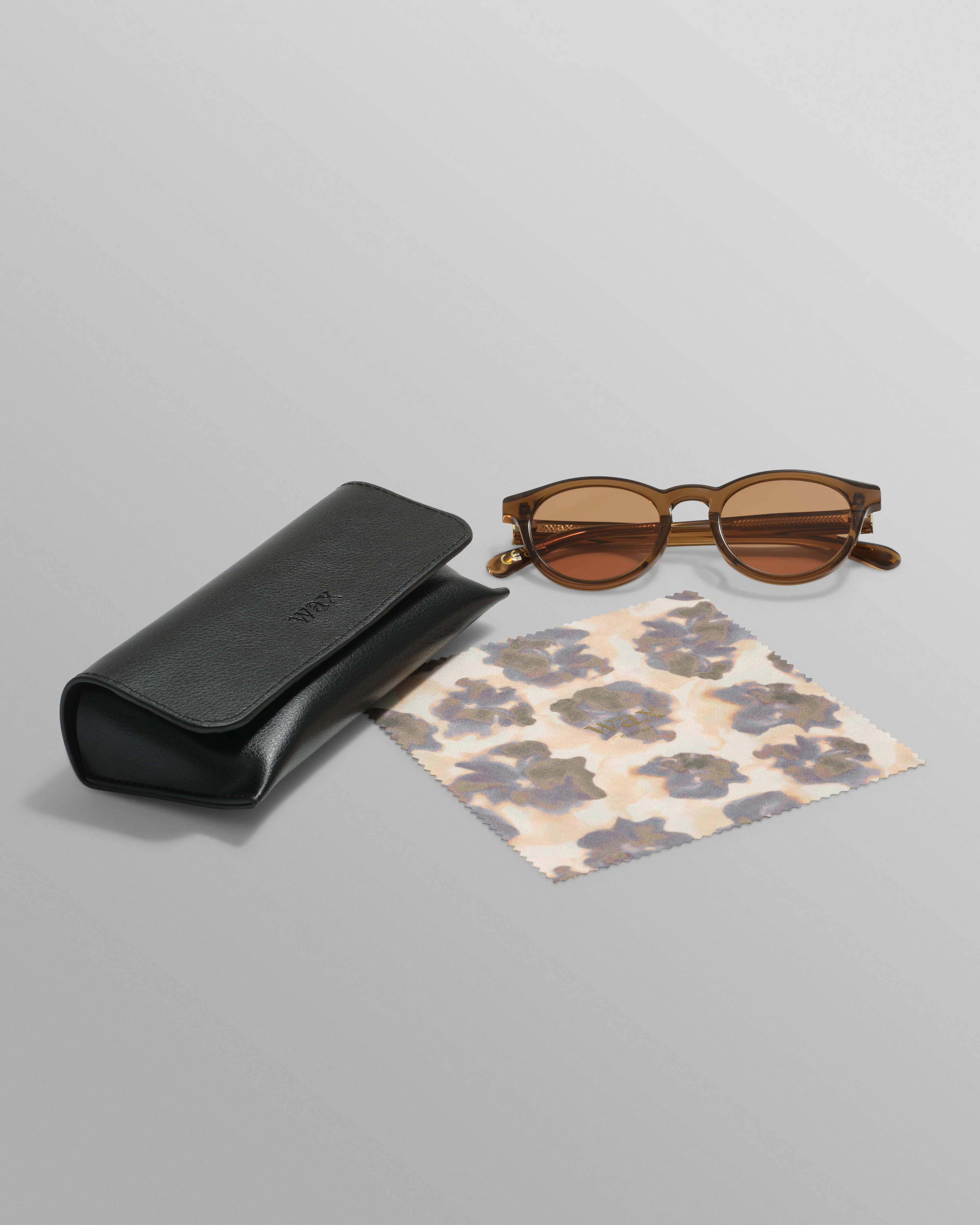 Fulham - Treacle Brown Acetate Round Sunglasses - Image 8