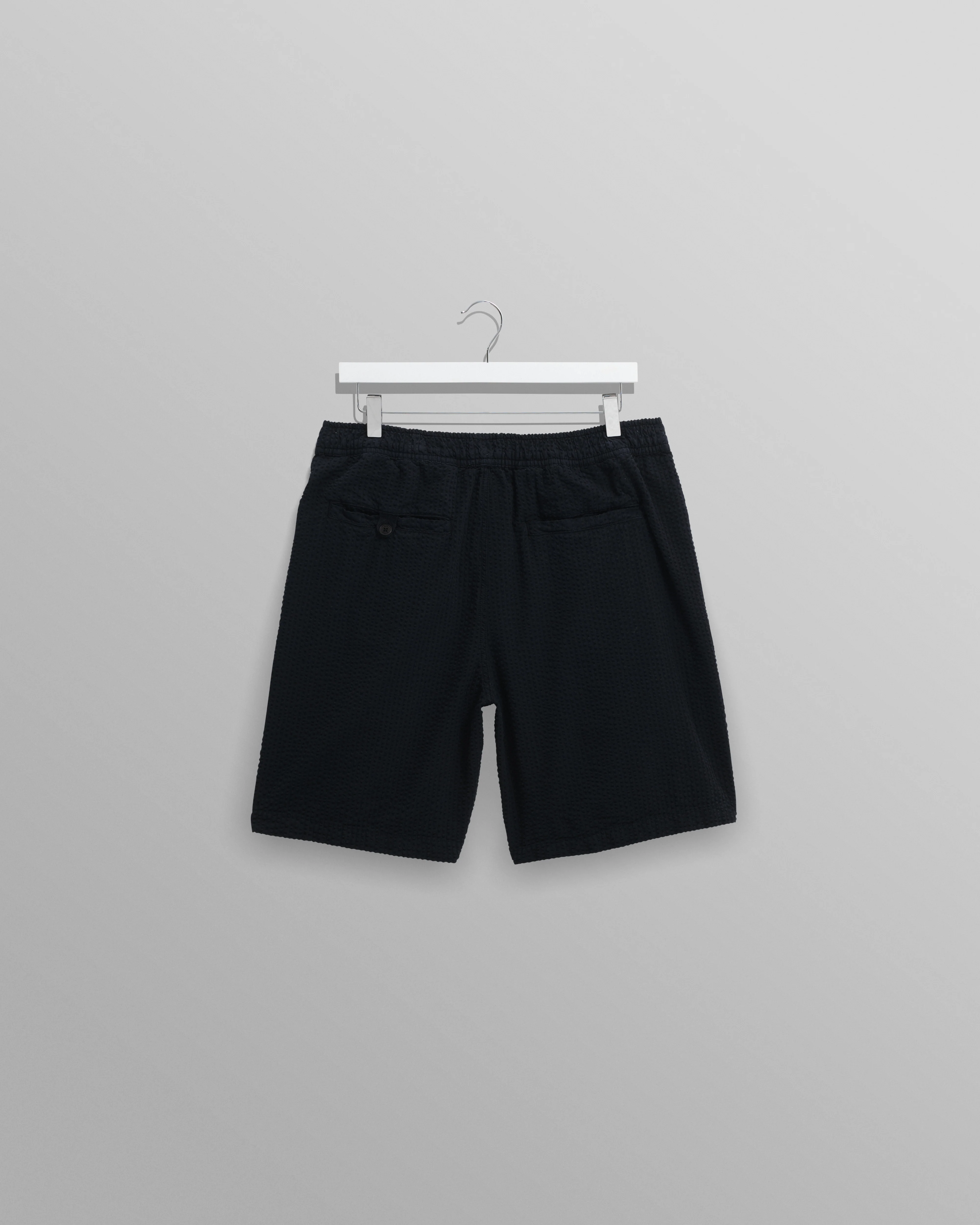 Fuller - Navy Cotton Seersucker Shorts - Image 10