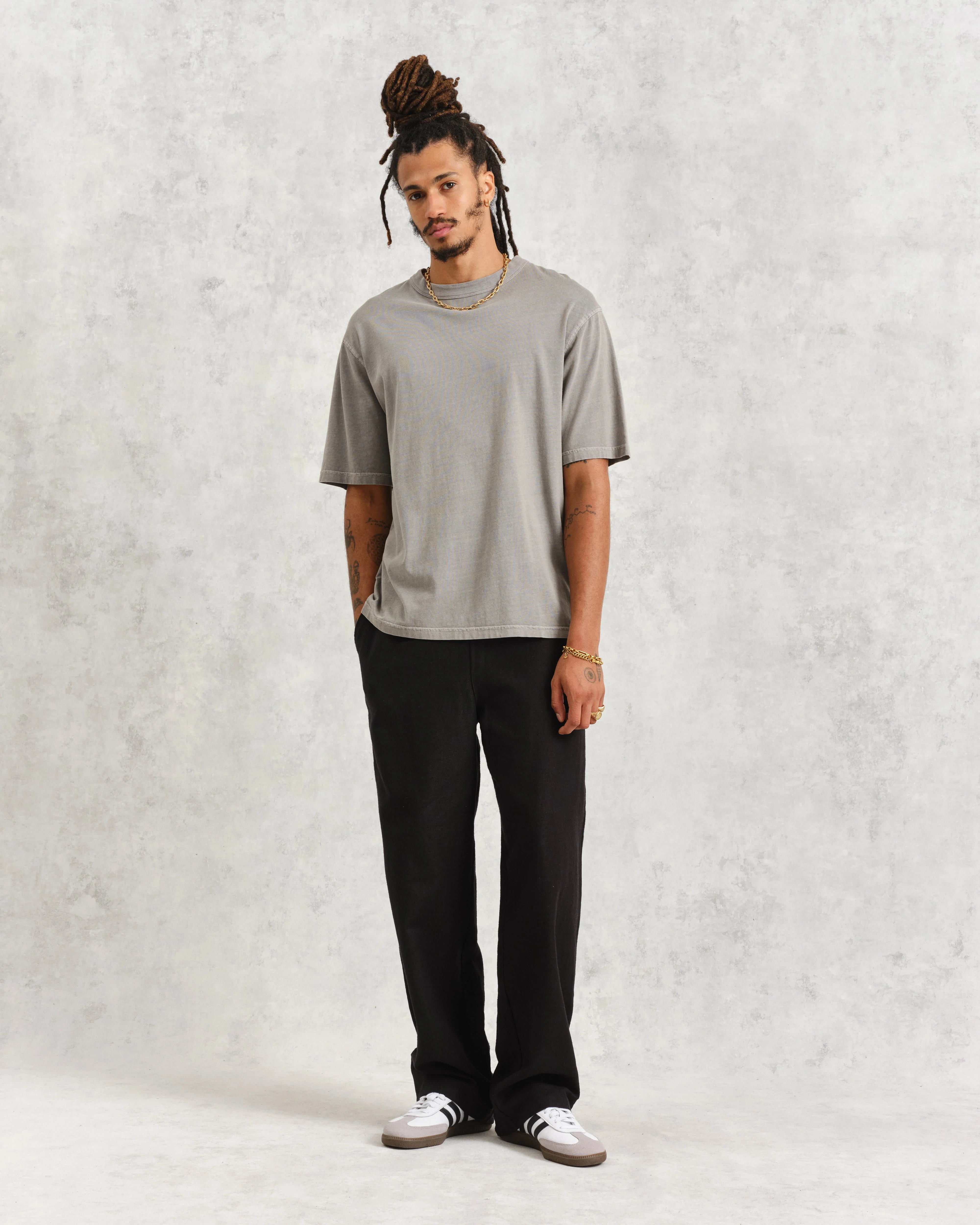 Glencoe - Black Loose Fit Trousers - Image 2