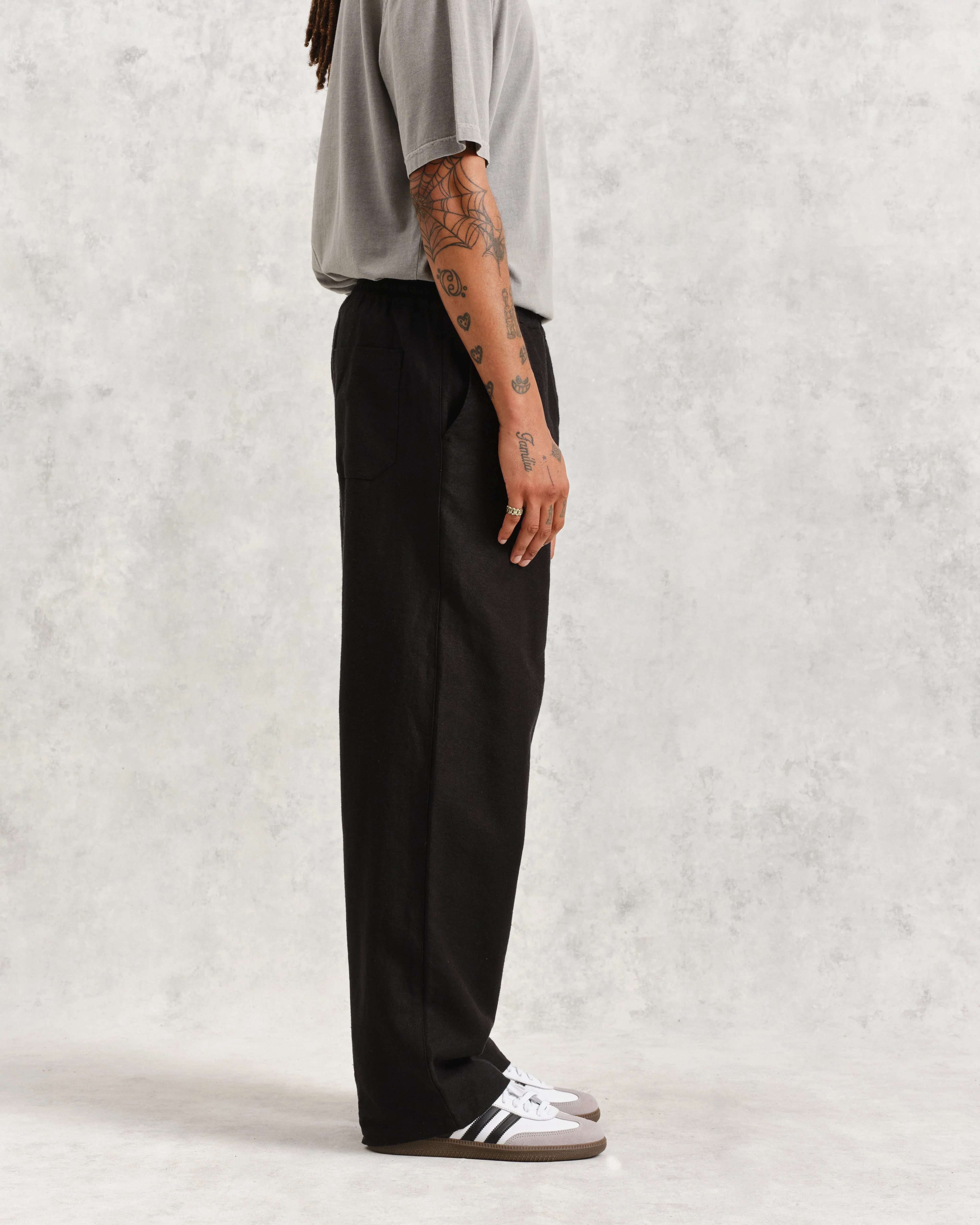 Glencoe - Black Loose Fit Trousers - Image 5