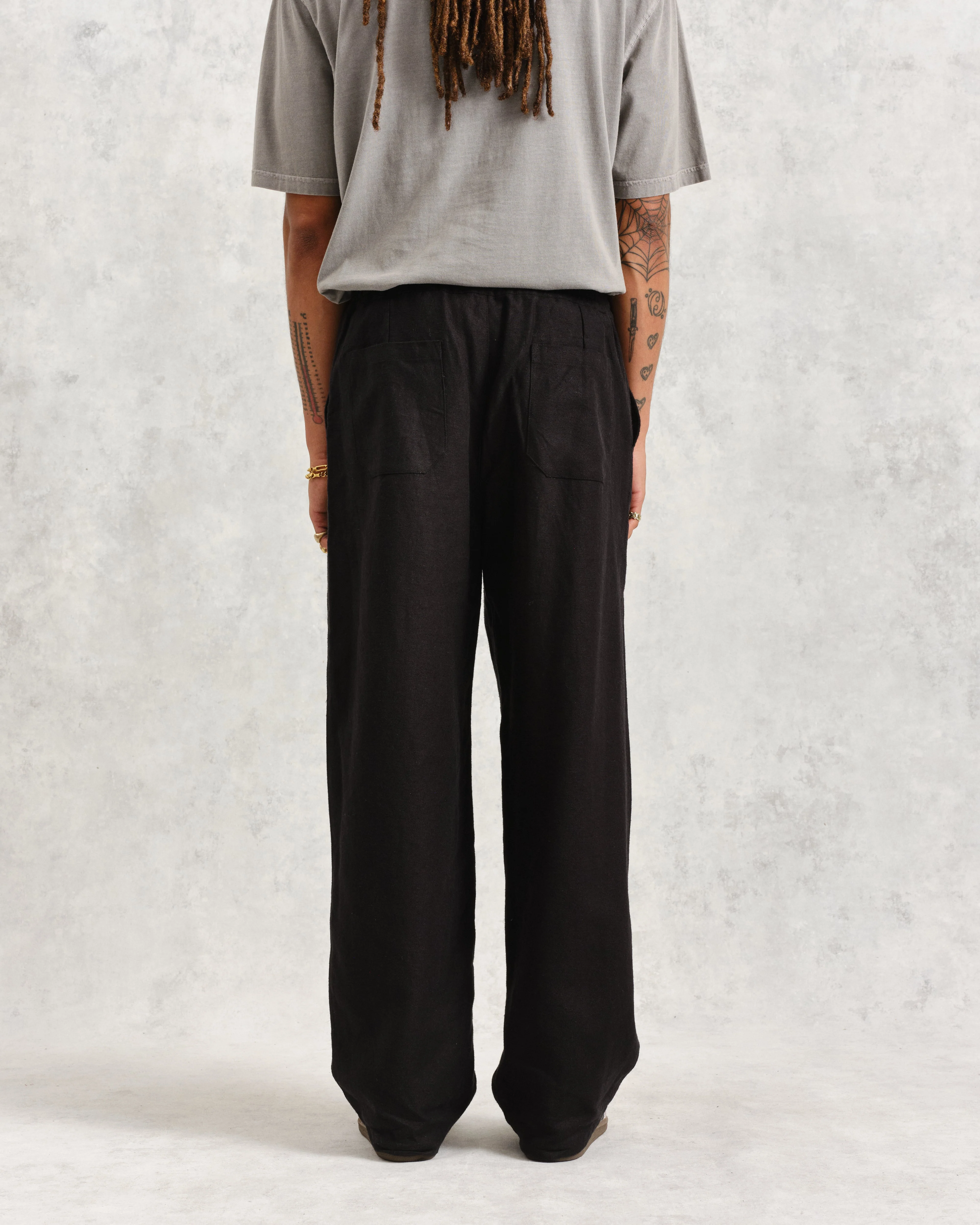 Glencoe - Black Loose Fit Trousers - Image 6