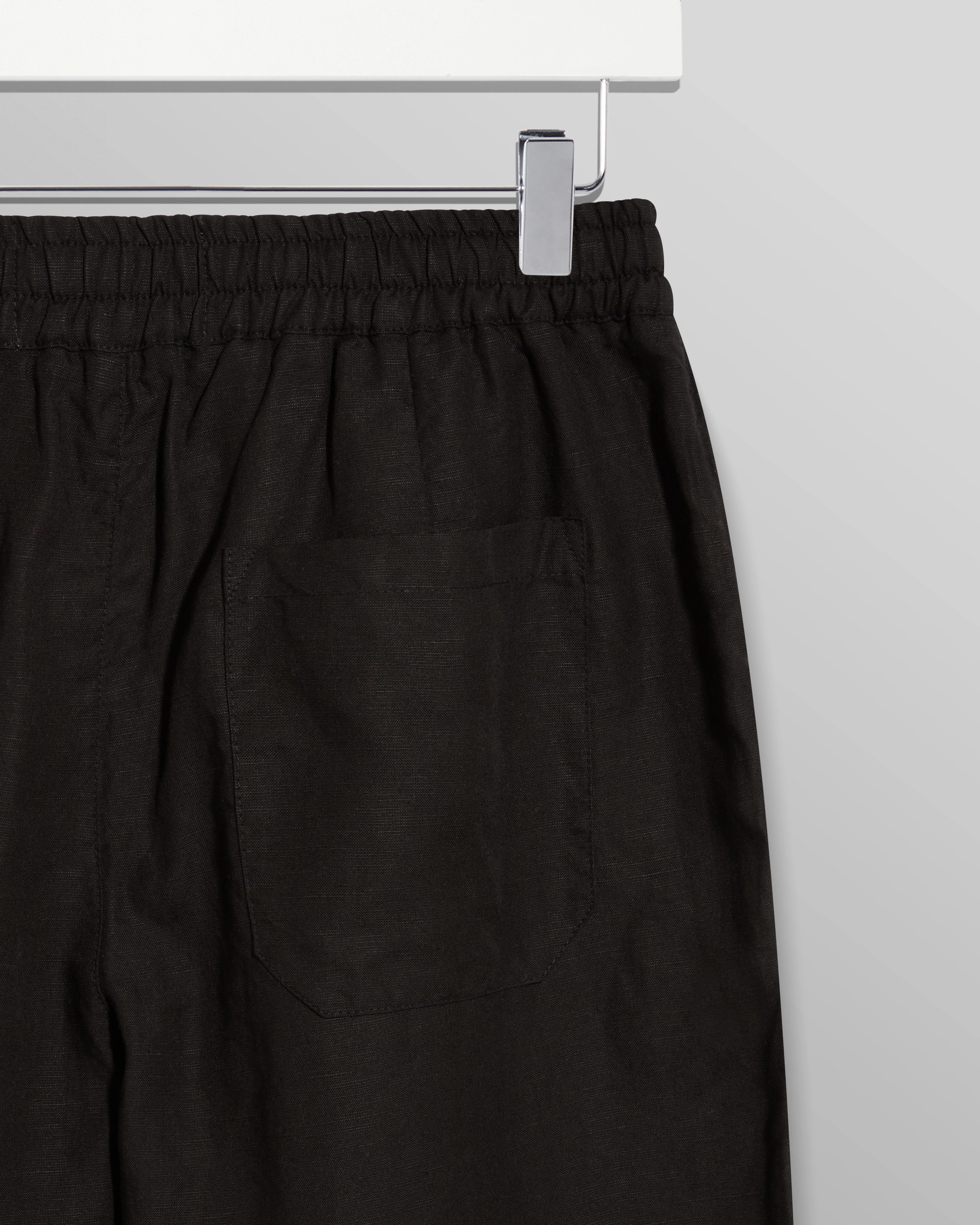 Glencoe - Black Slub Weave Trousers - Image 10