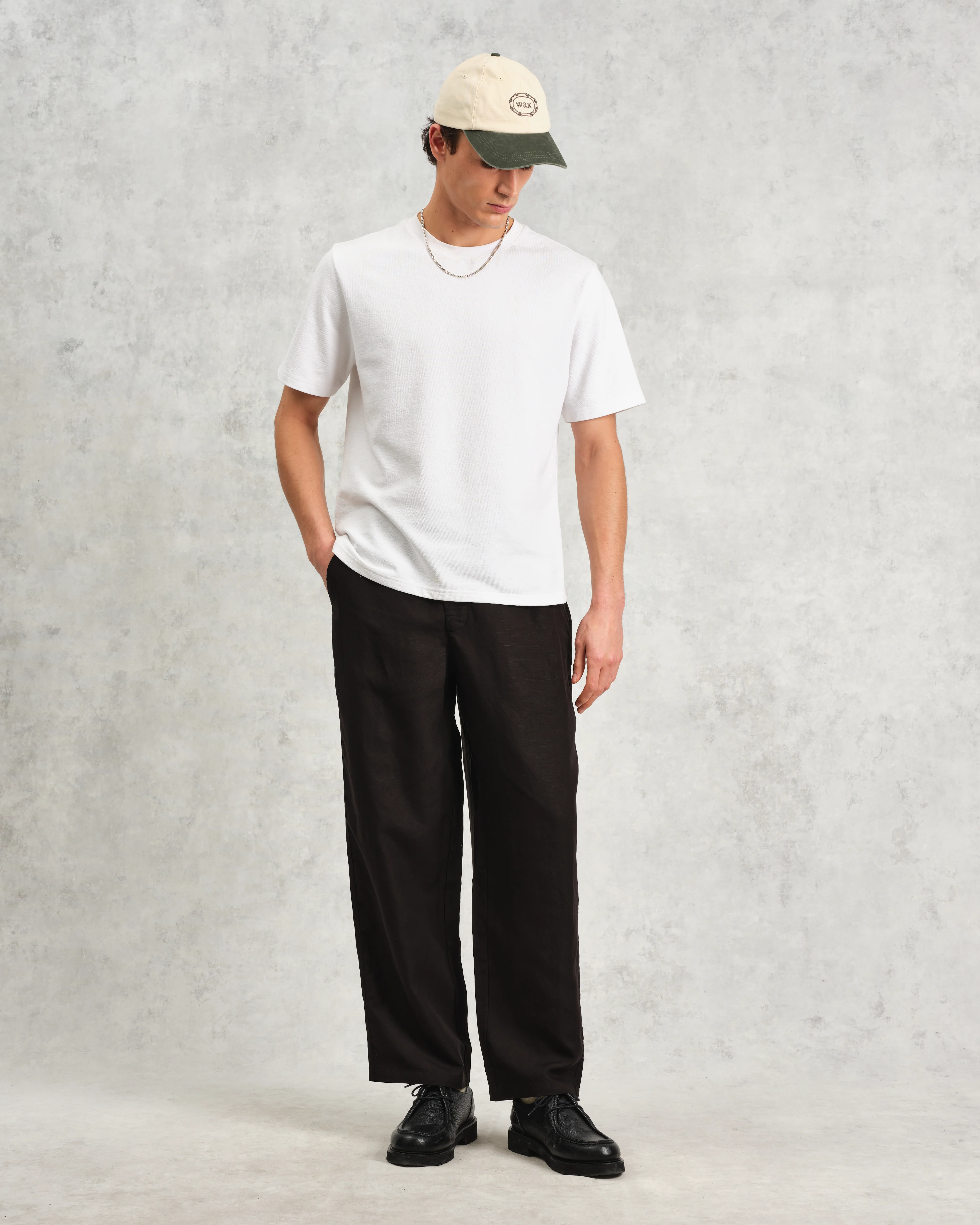 Glencoe - Black Slub Weave Trousers - Image 2