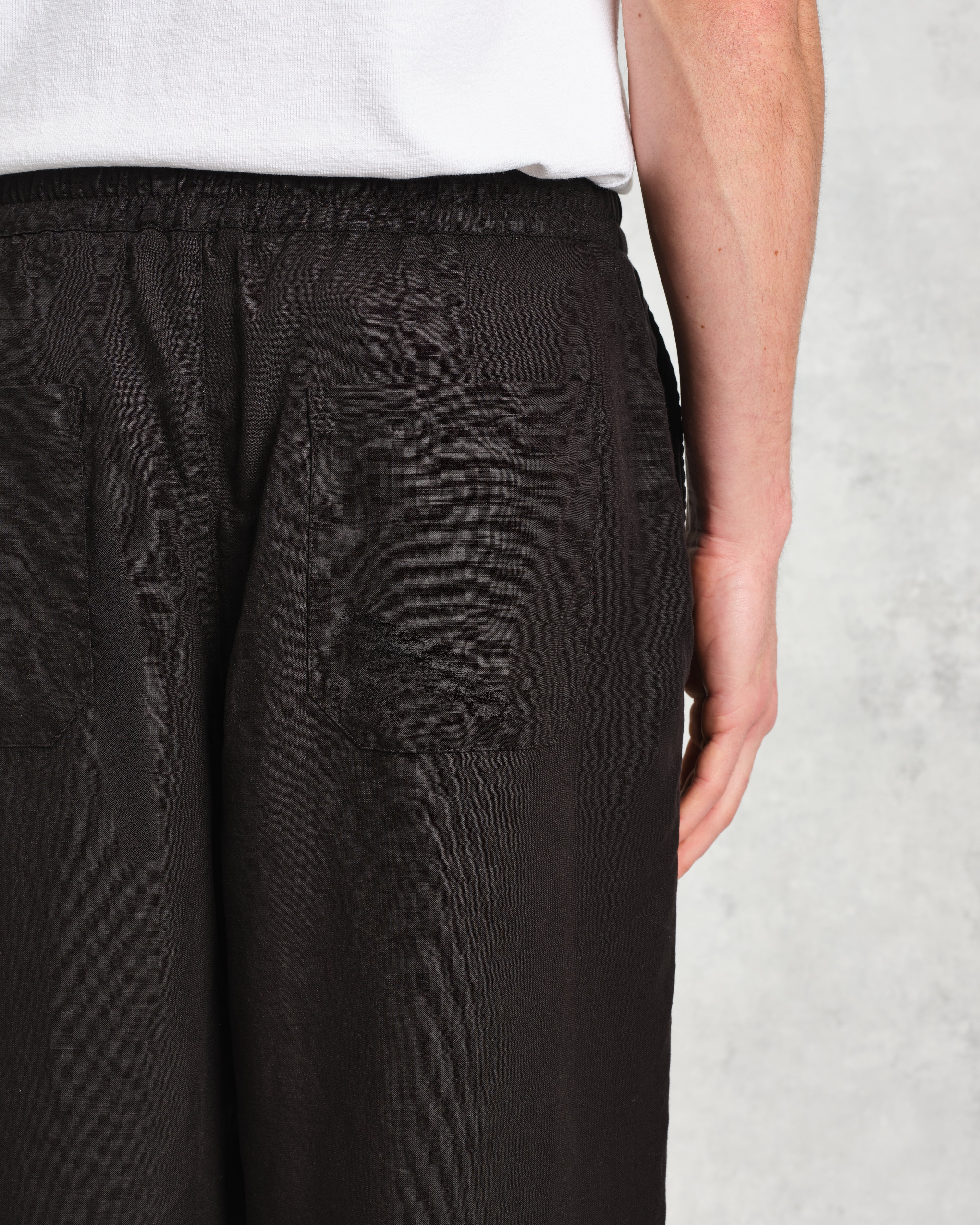 Glencoe - Black Slub Weave Trousers - Image 7