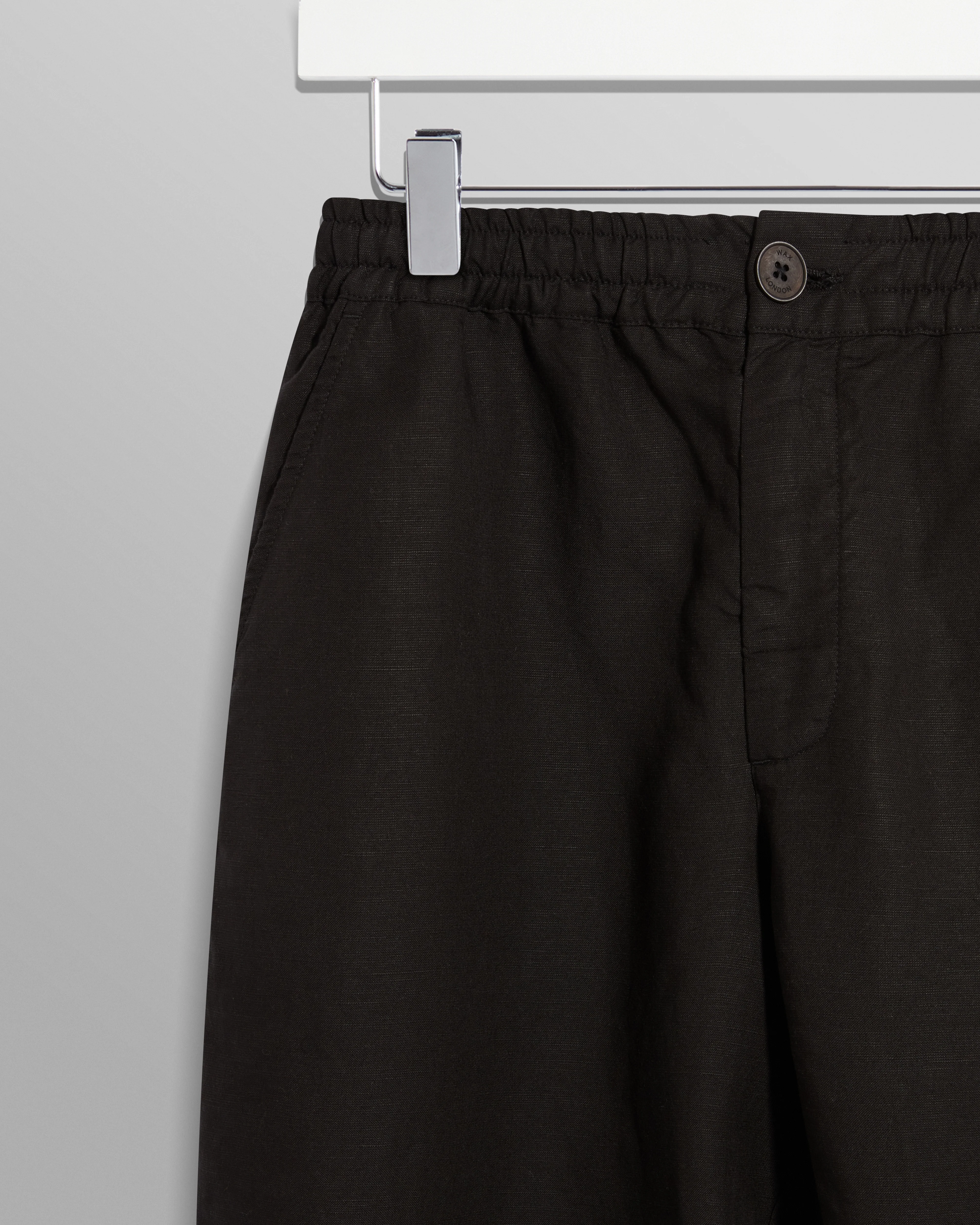 Glencoe - Black Slub Weave Trousers - Image 8