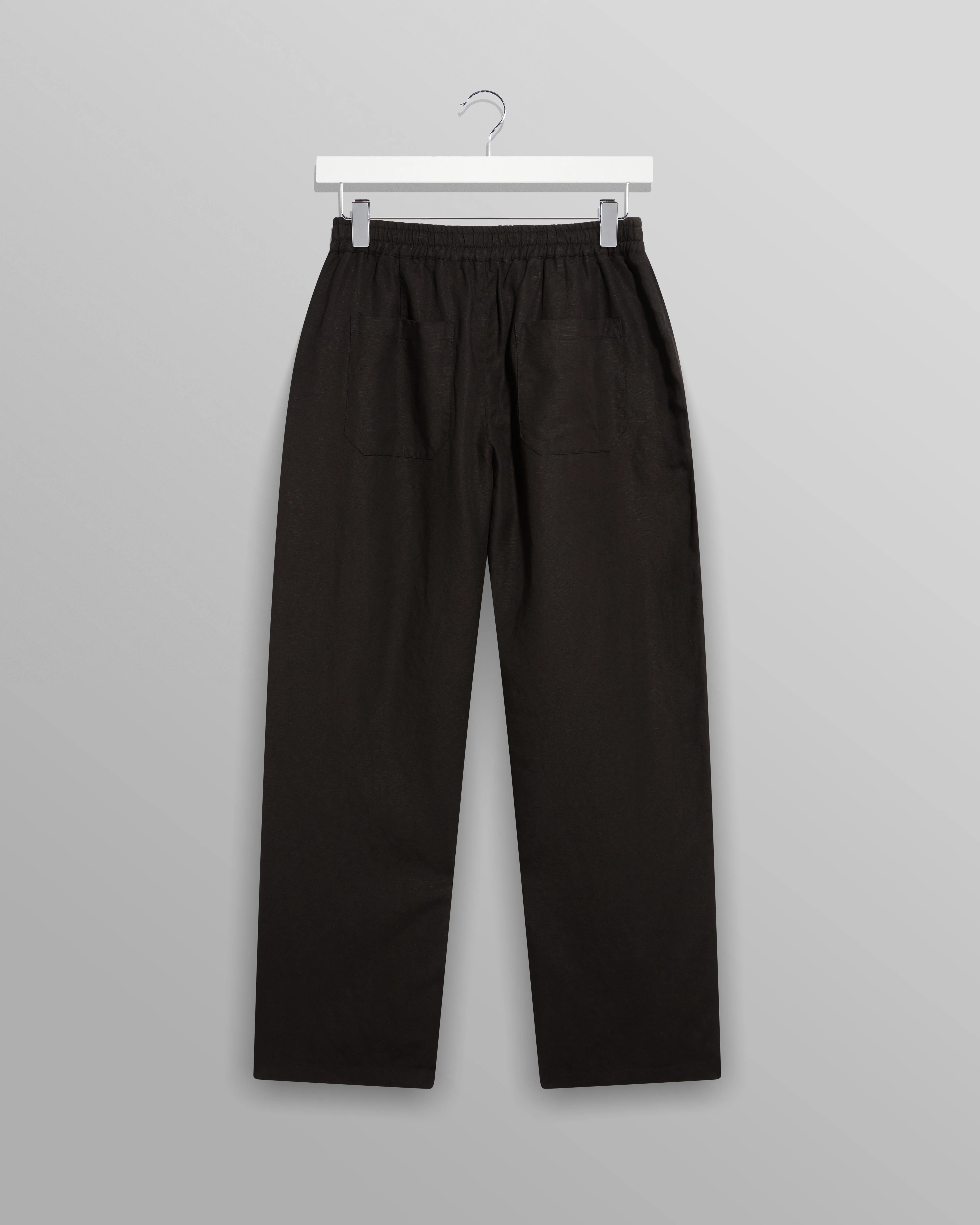 Glencoe - Black Slub Weave Trousers - Image 9