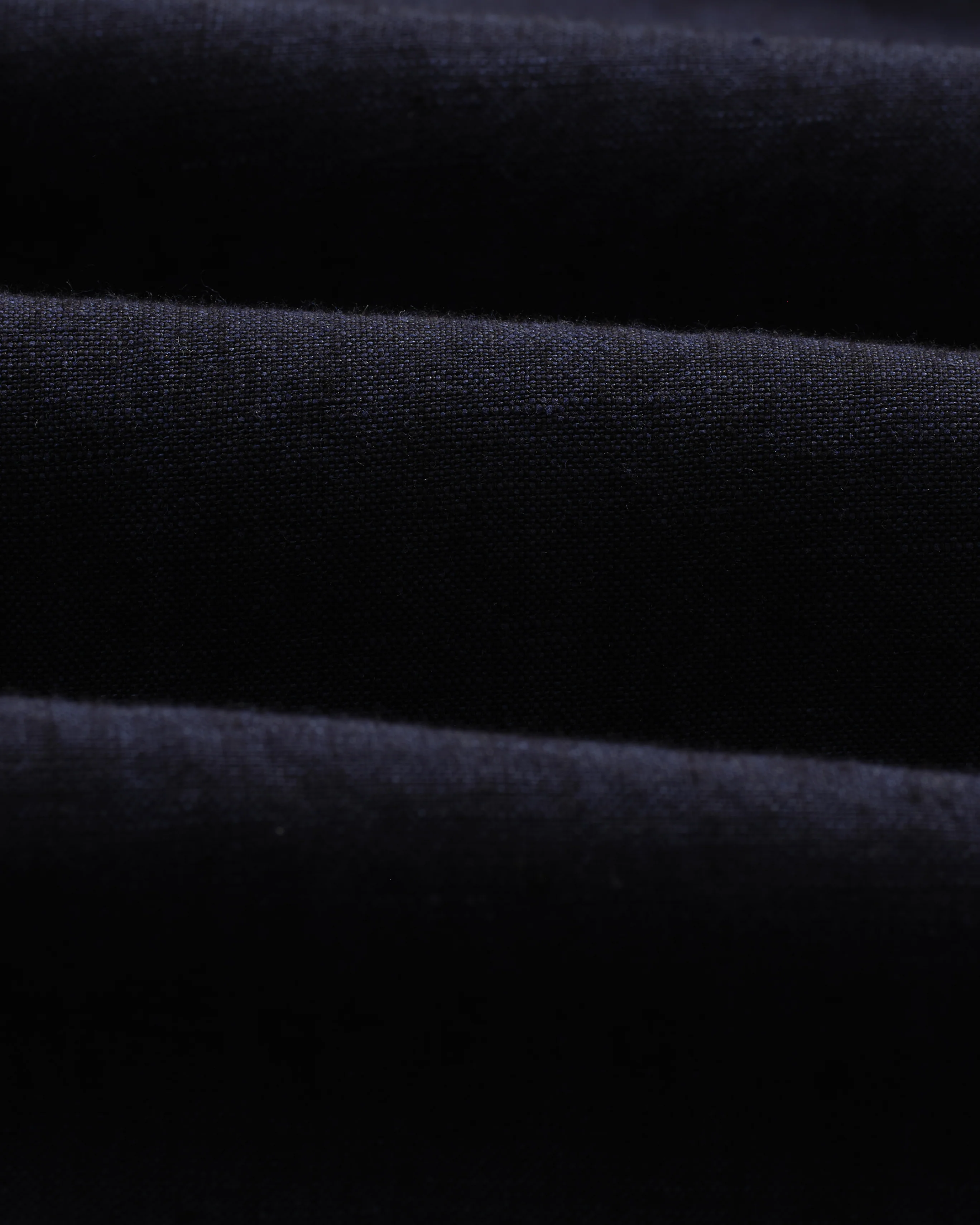 Glencoe - Navy Two-Tone Linen Trousers - Image 11