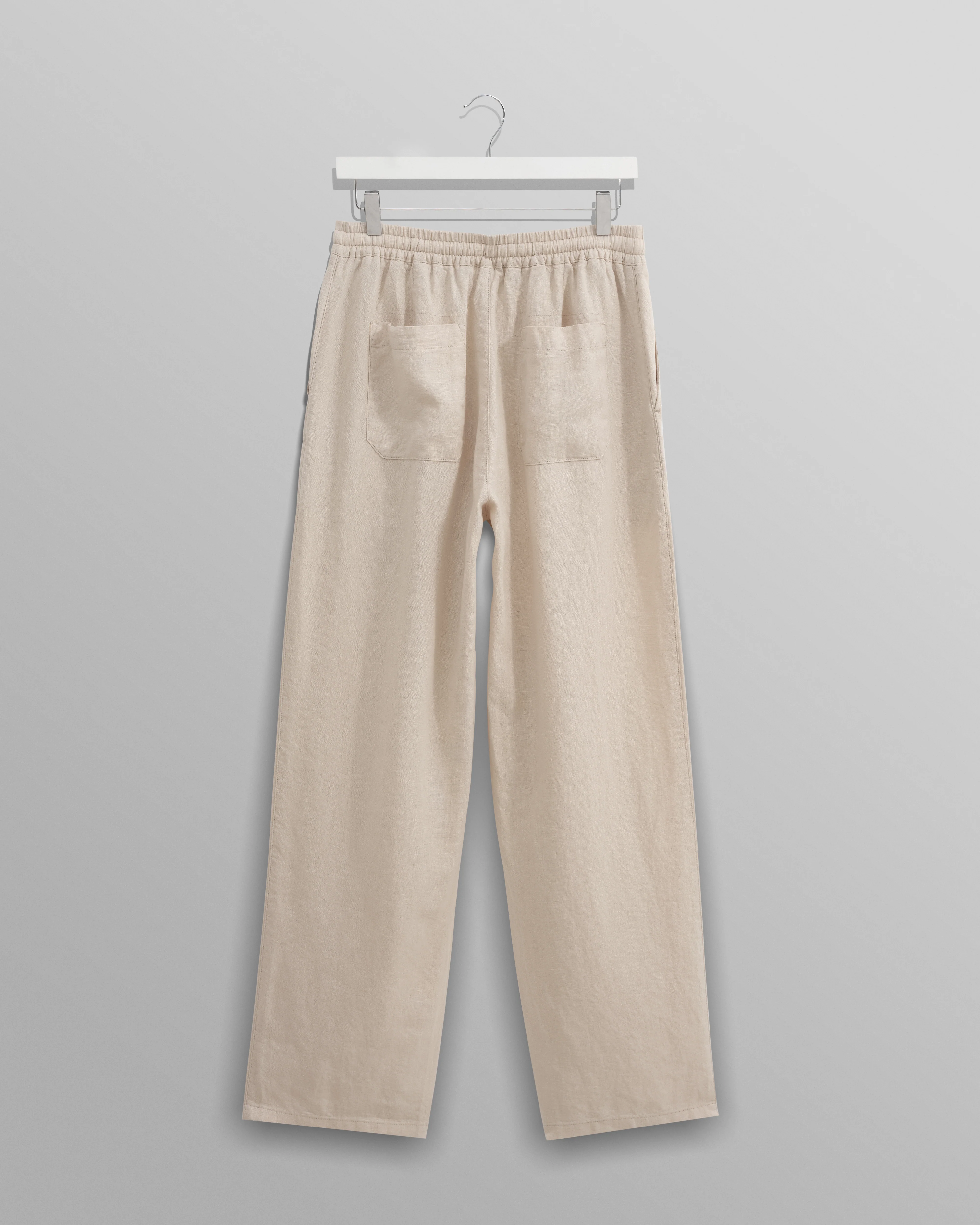 Glencoe - Washed Beige Linen Trousers - Image 9