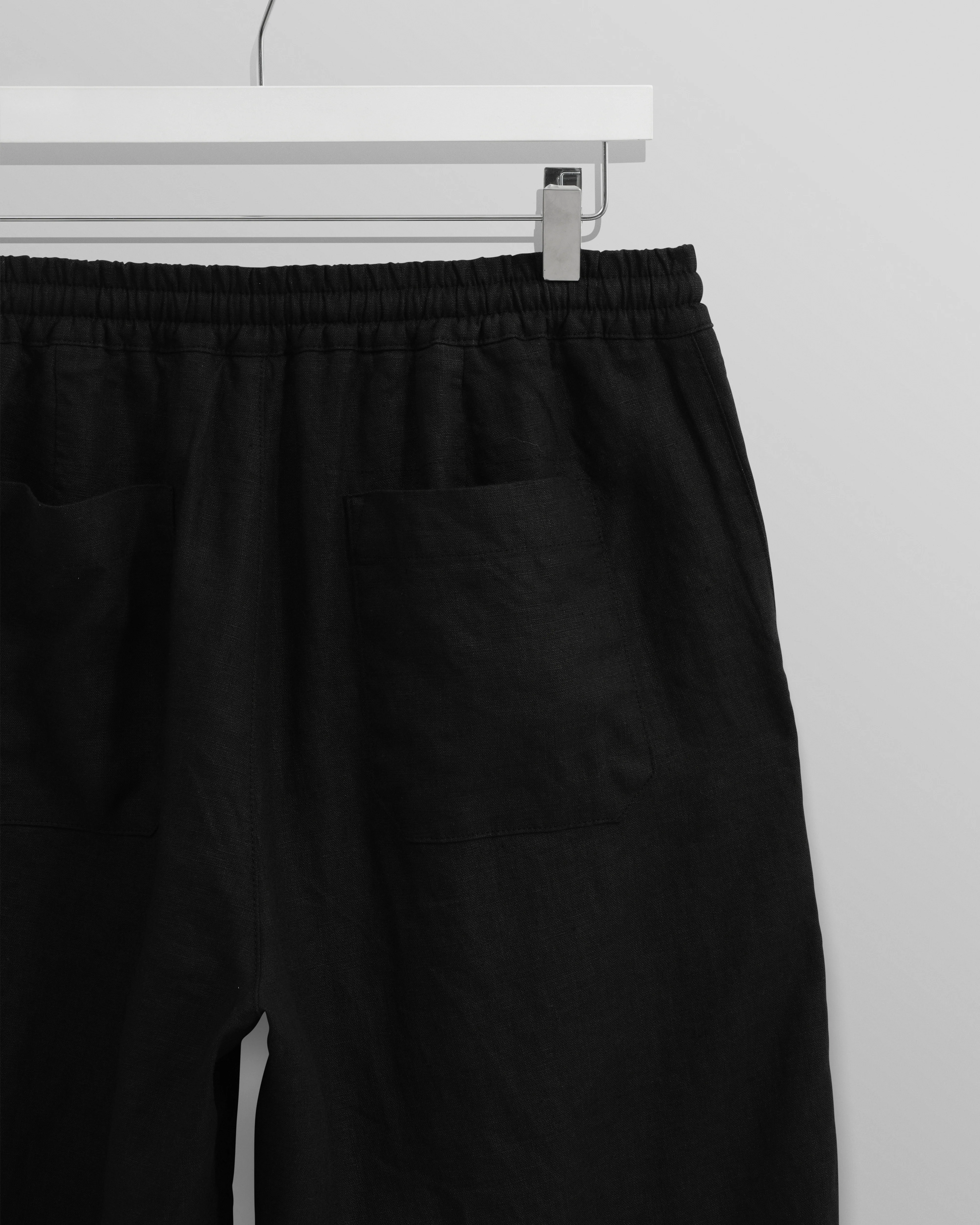 Glencoe - Washed Black Linen Trousers - Image 10
