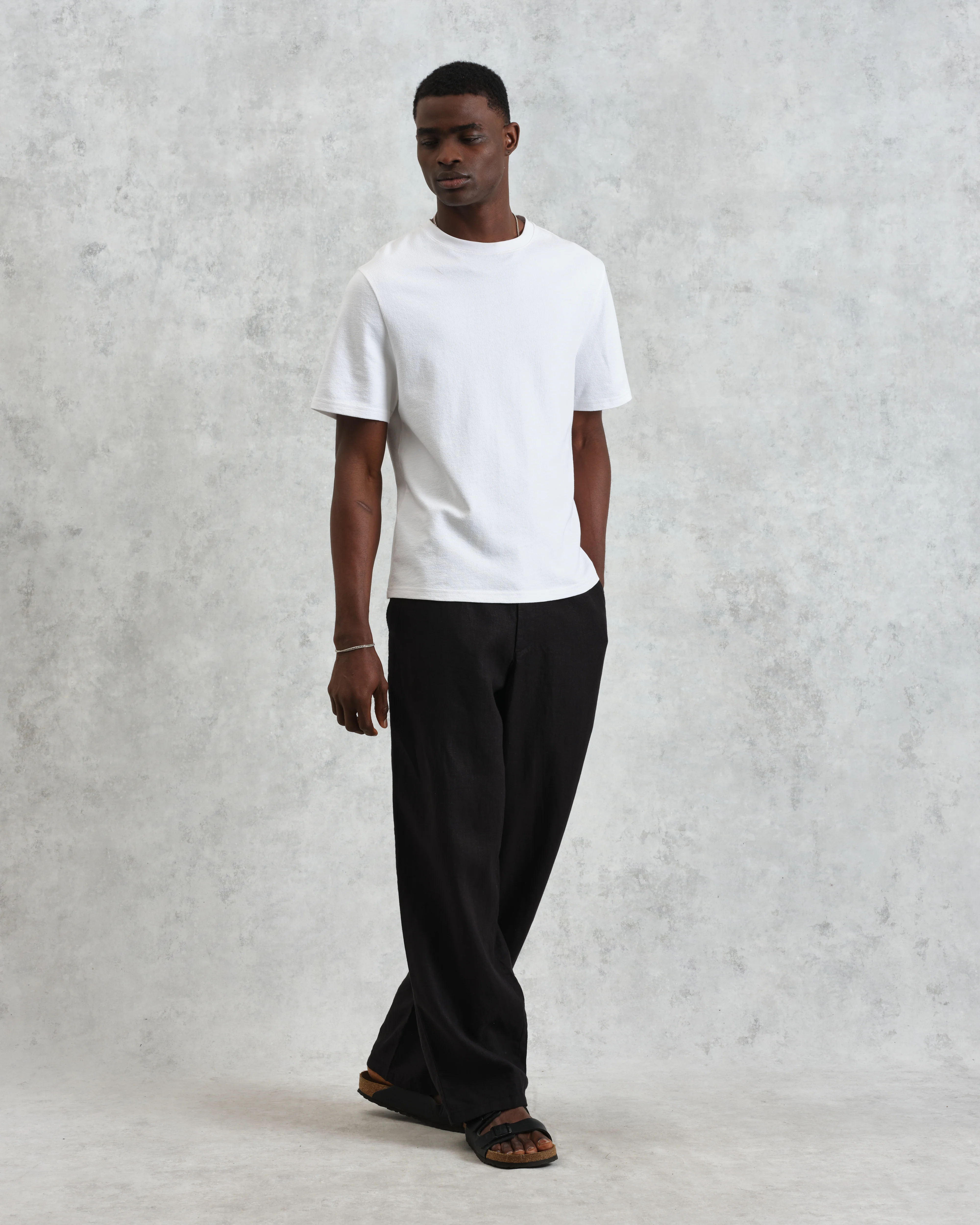 Glencoe - Washed Black Linen Trousers - Image 2