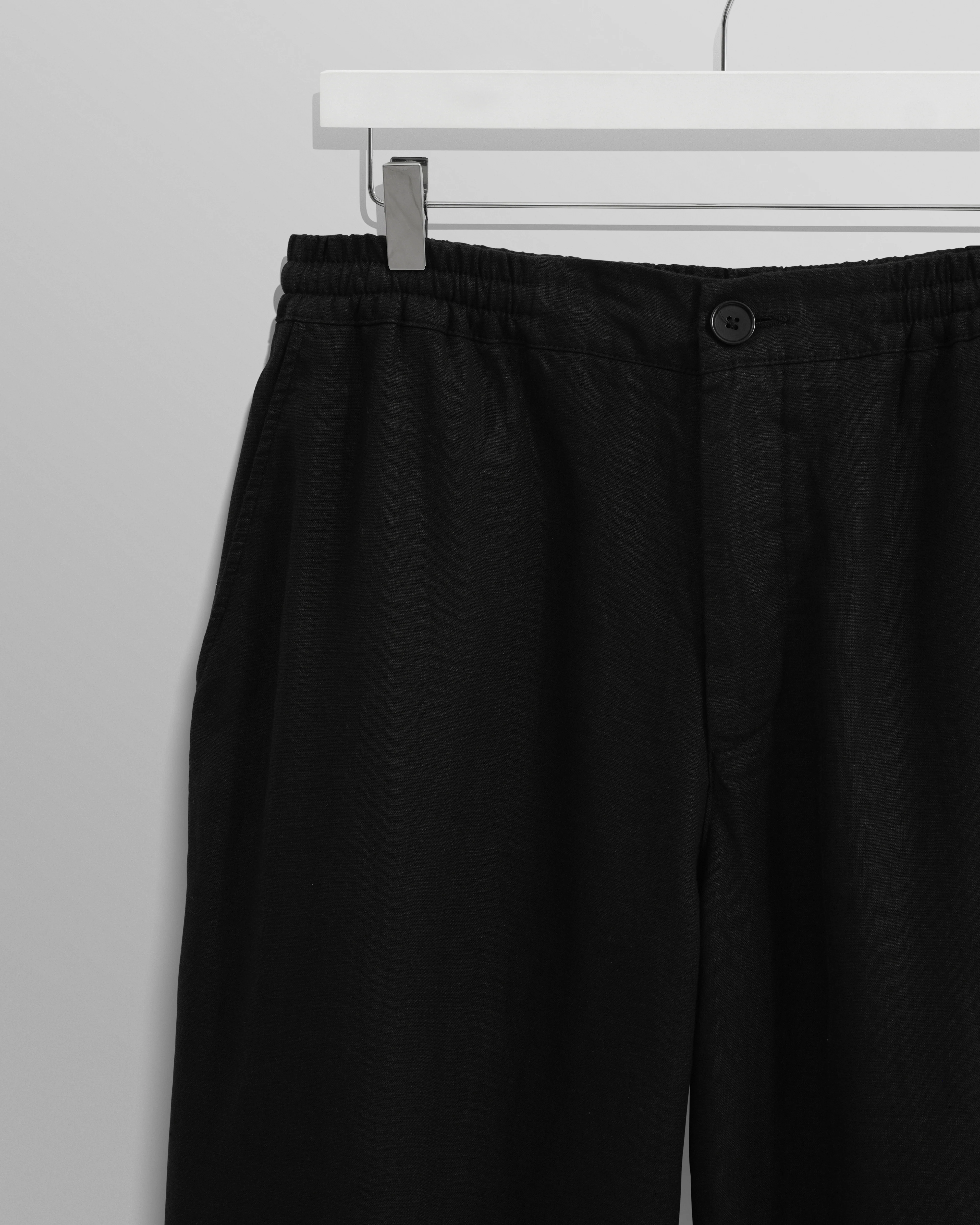 Glencoe - Washed Black Linen Trousers - Image 8