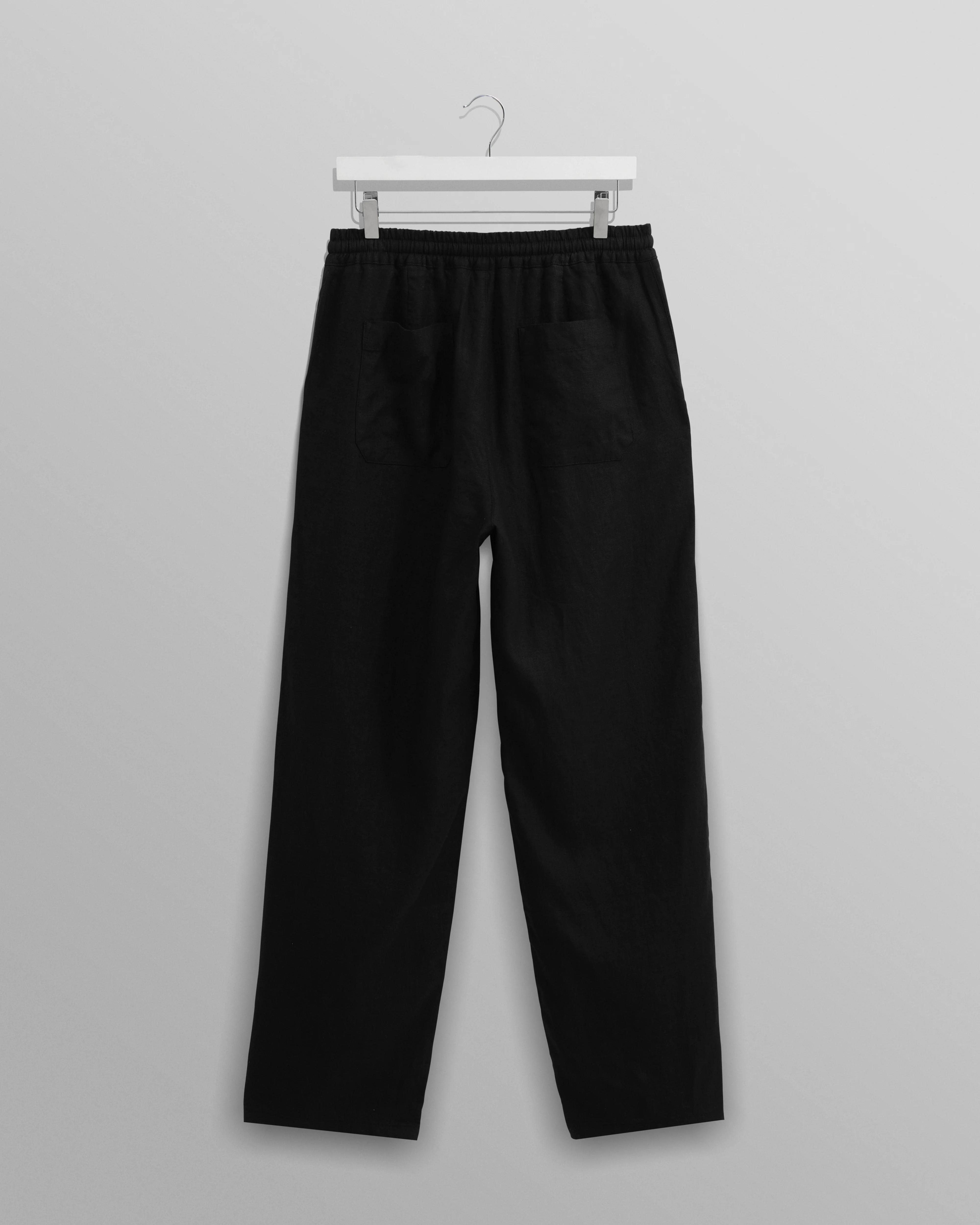 Glencoe - Washed Black Linen Trousers - Image 9