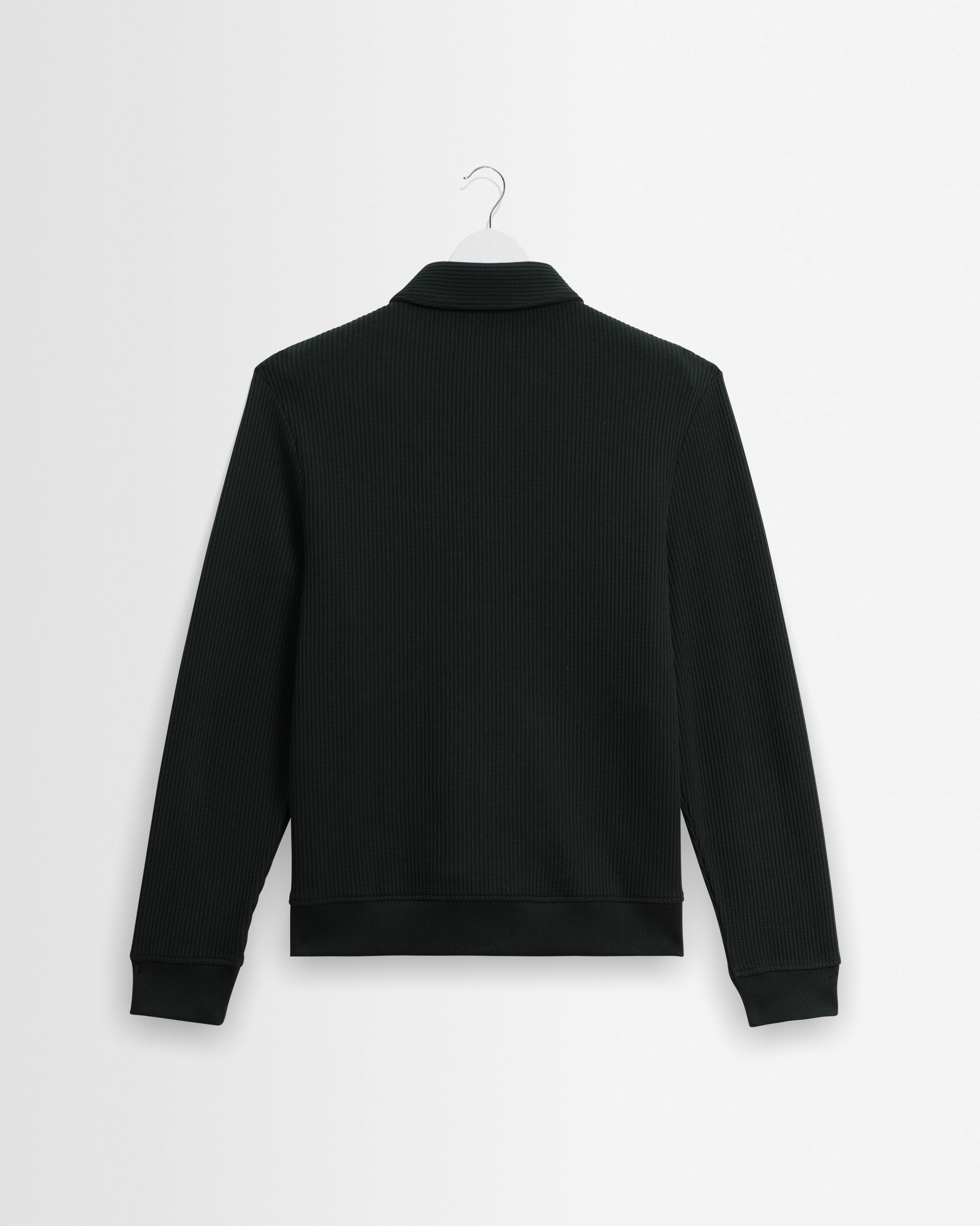 Hays - Dark Green Structured Waffle Overshirt - Image 8
