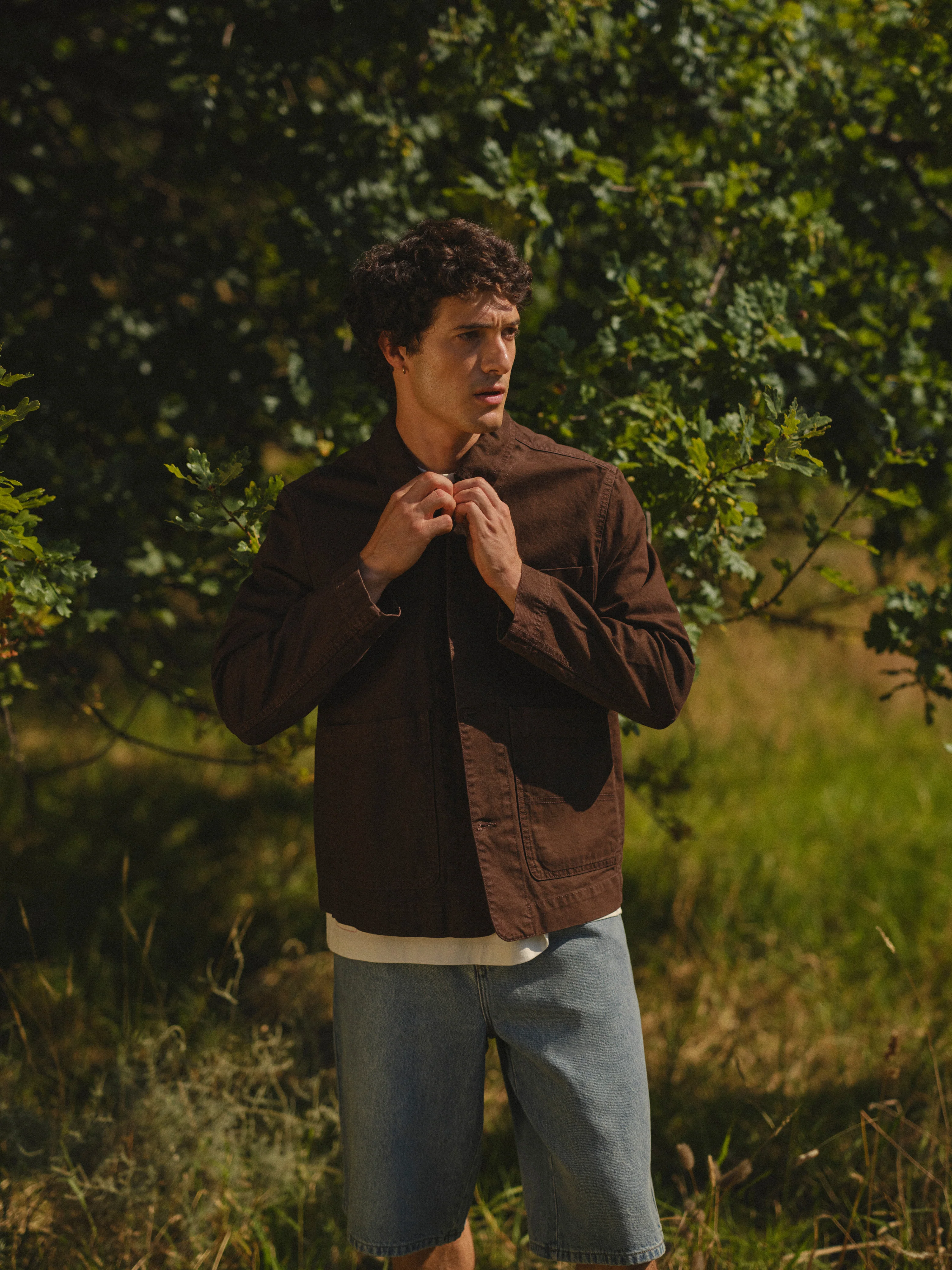 Healey - Brown Organic Cotton Chore Jacket - Image 2
