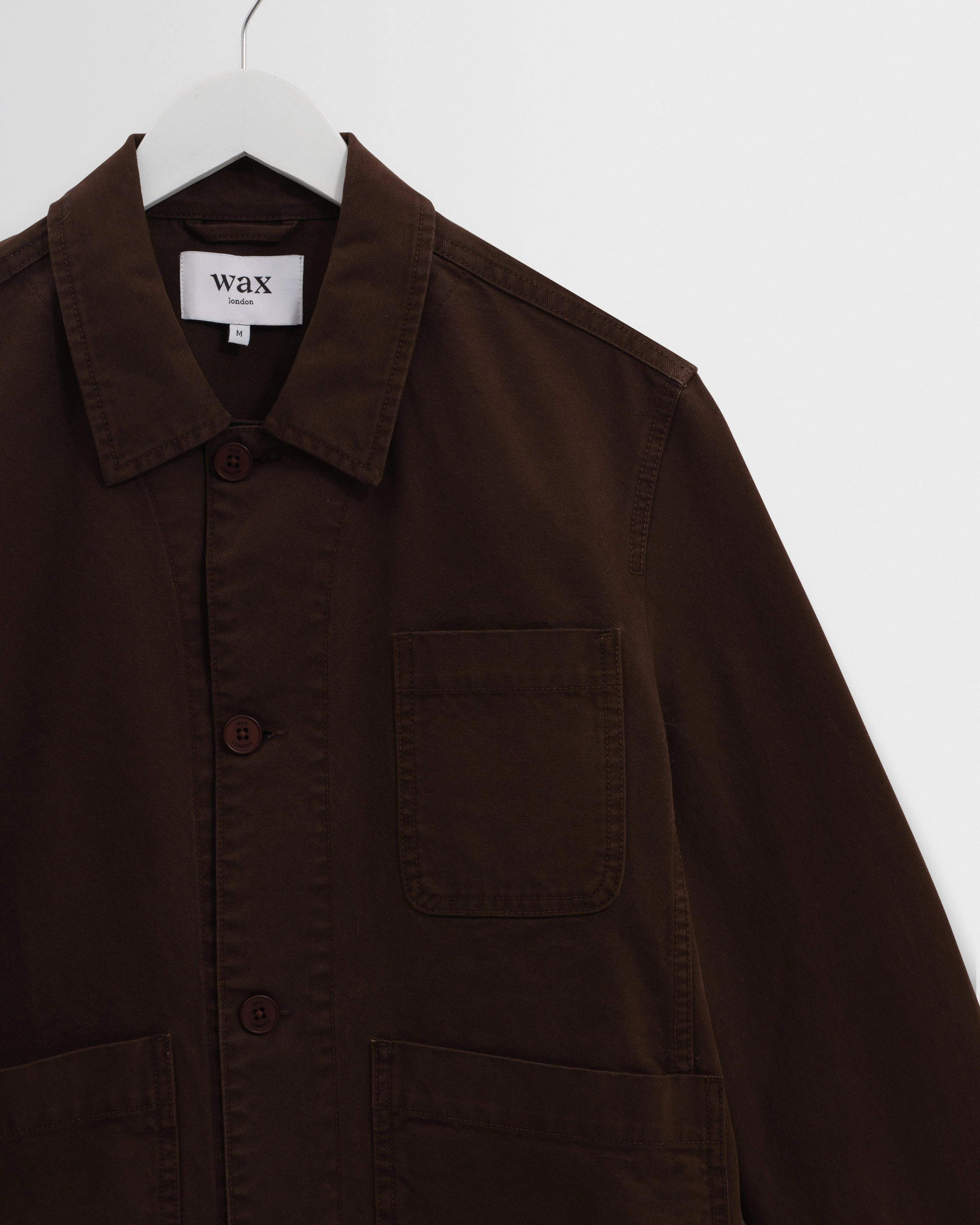 Healey - Brown Organic Cotton Chore Jacket - Image 3