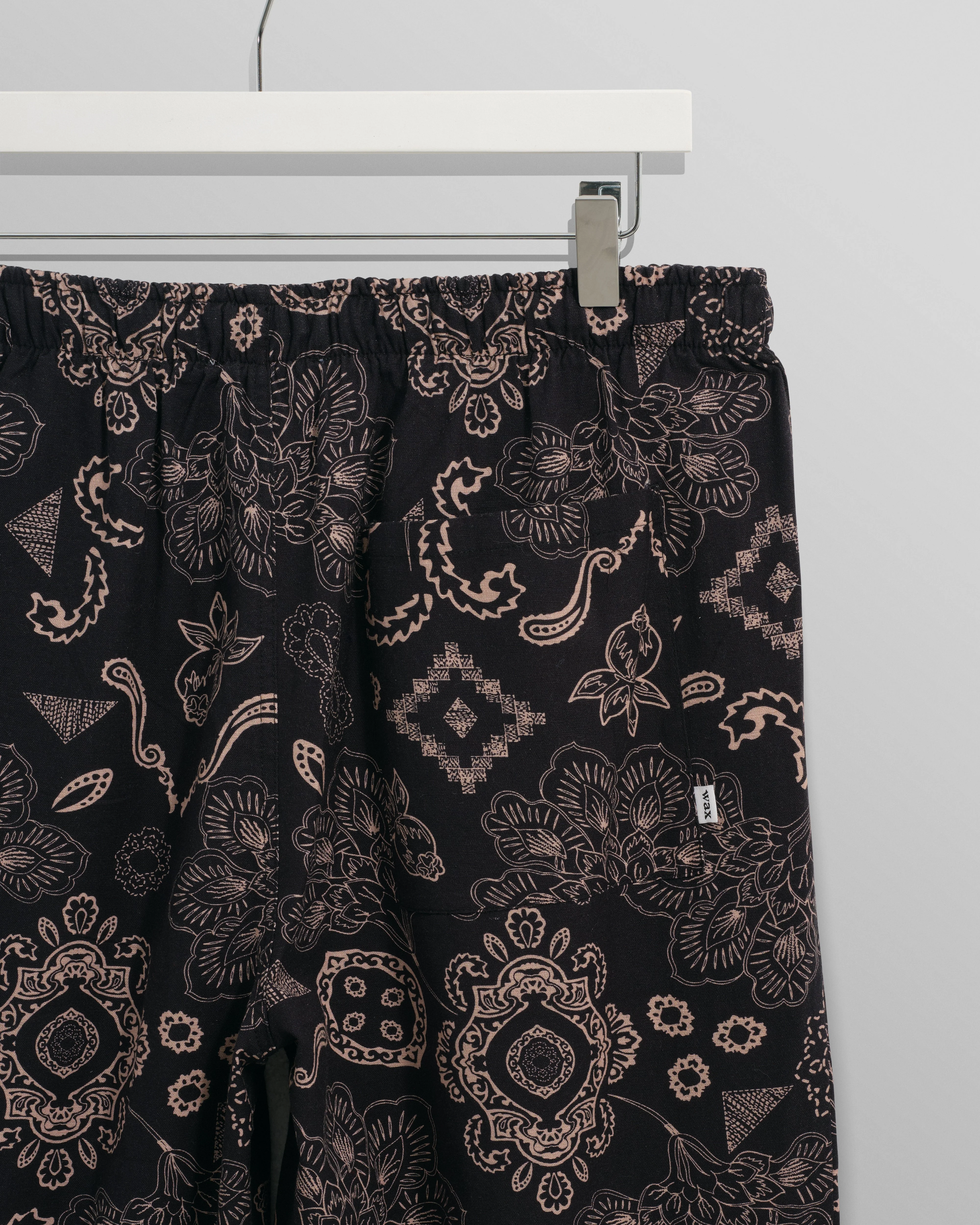 Hutton - Black And Beige Paisley Floral Lounge Trouser - Image 10
