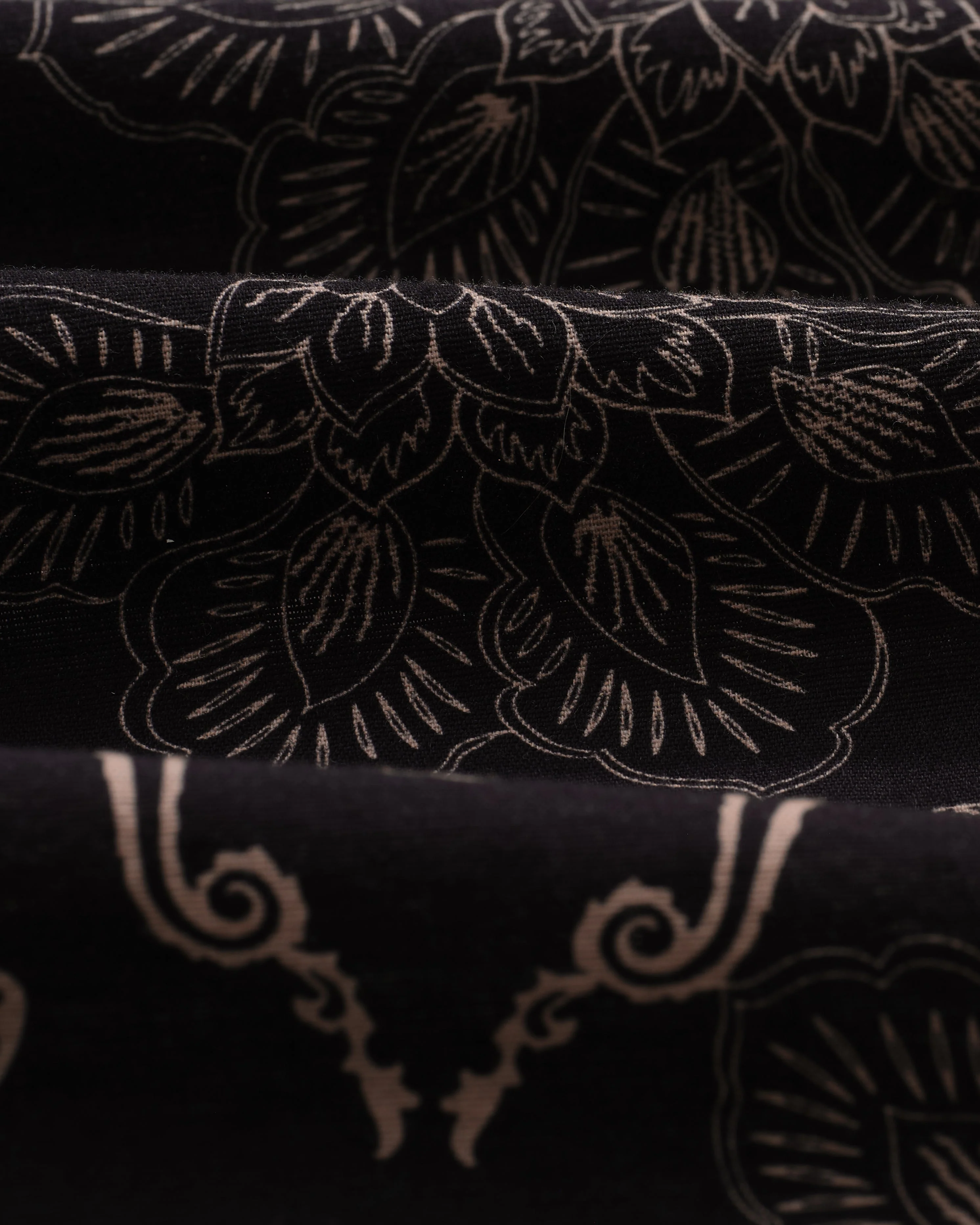 Hutton - Black And Beige Paisley Floral Lounge Trouser - Image 11