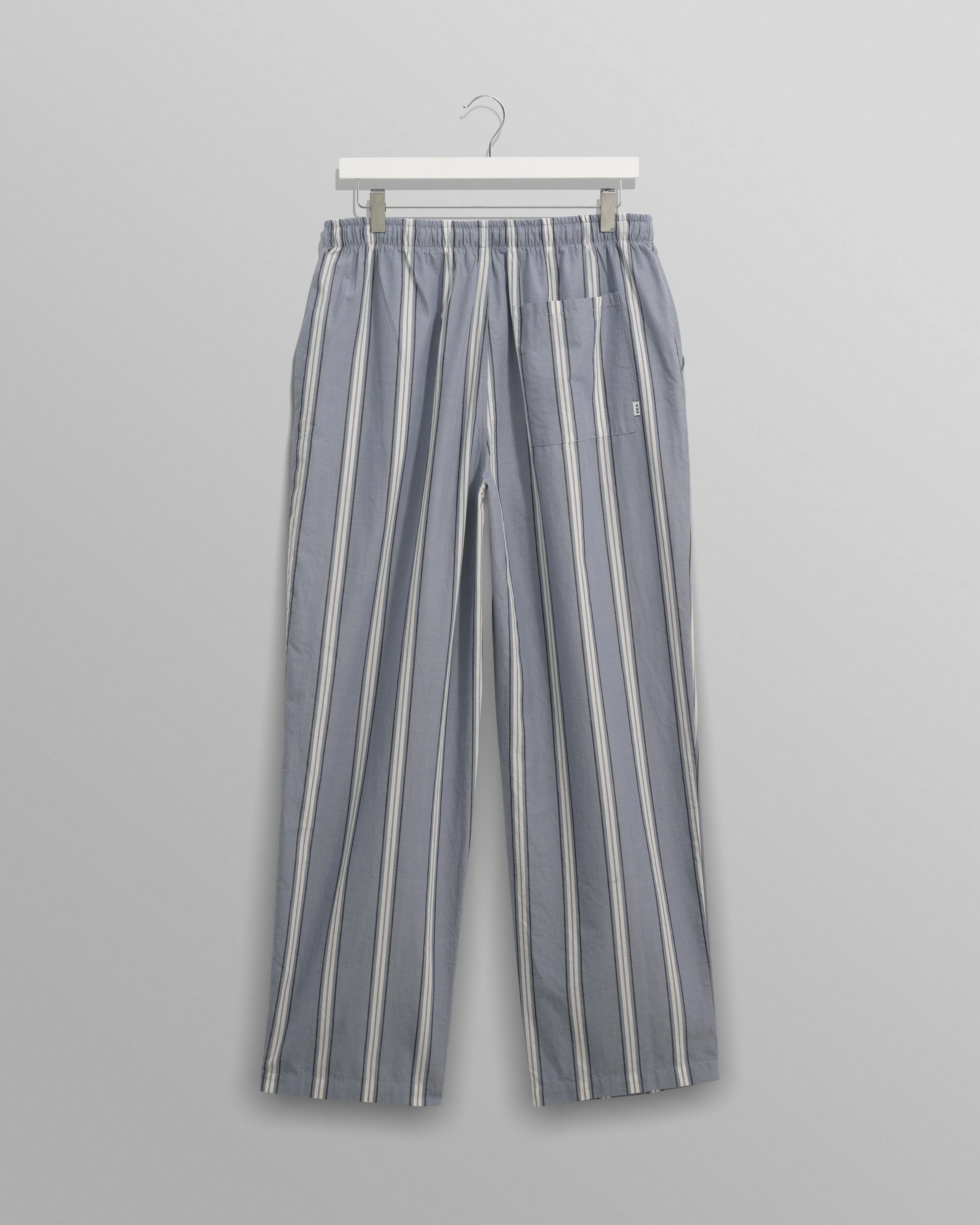 Hutton - Blue And Ecru Oxford Stripe Lounge Trouser - Image 9