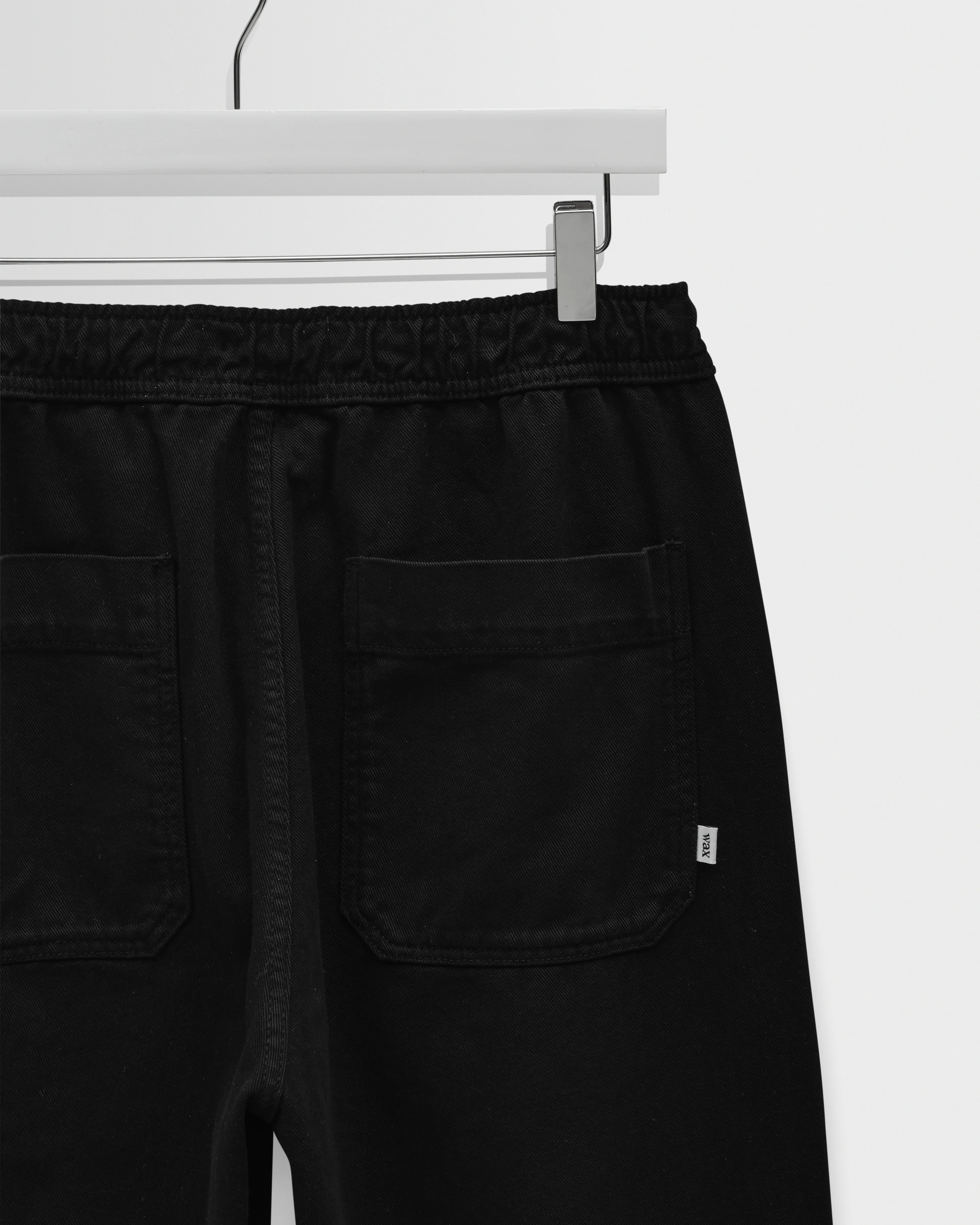 Hyde - Black Organic Cotton Twill Straight Fit Trousers - Image 7