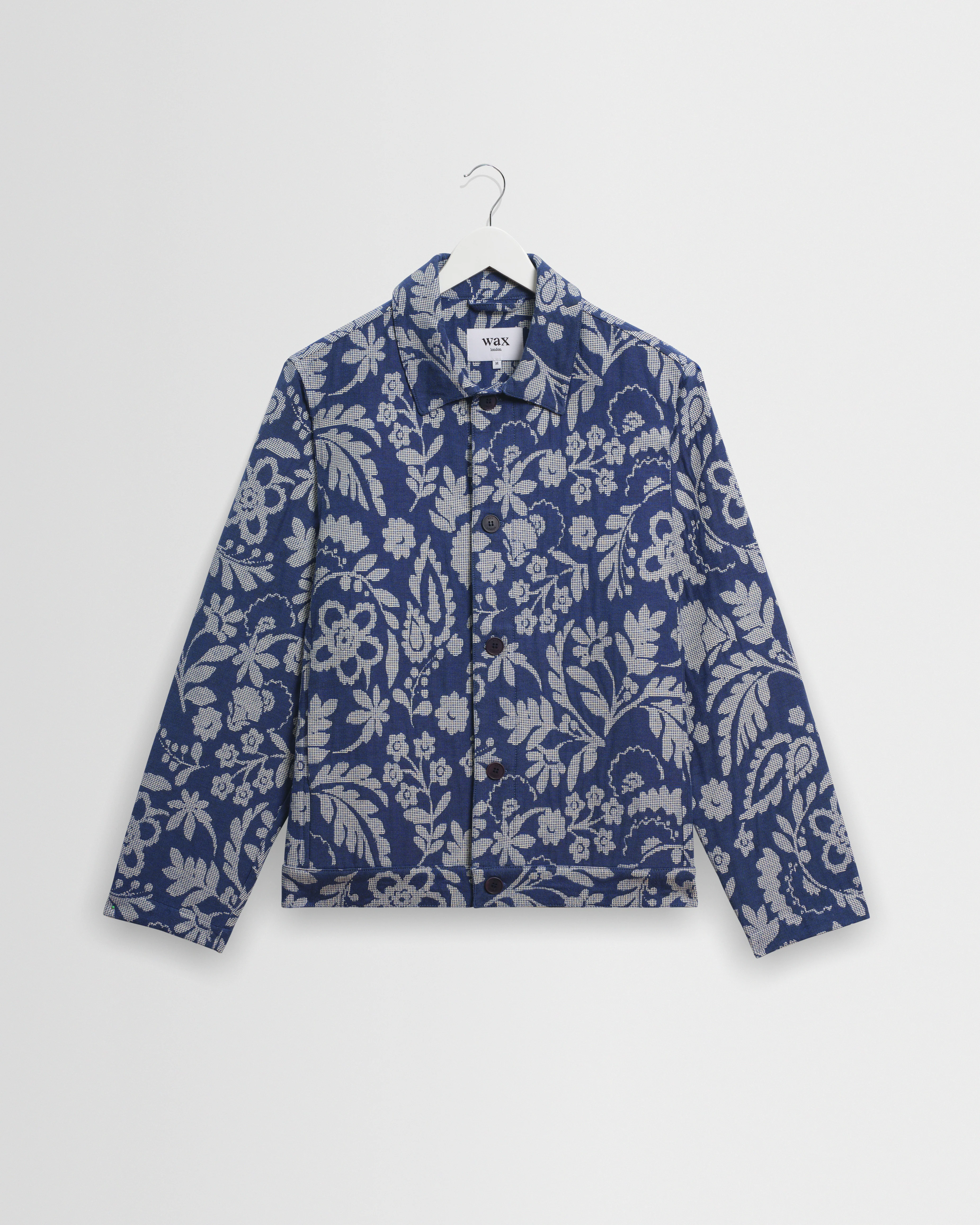 Iggy - Blue And Ecru Floral Jacquard Jacket