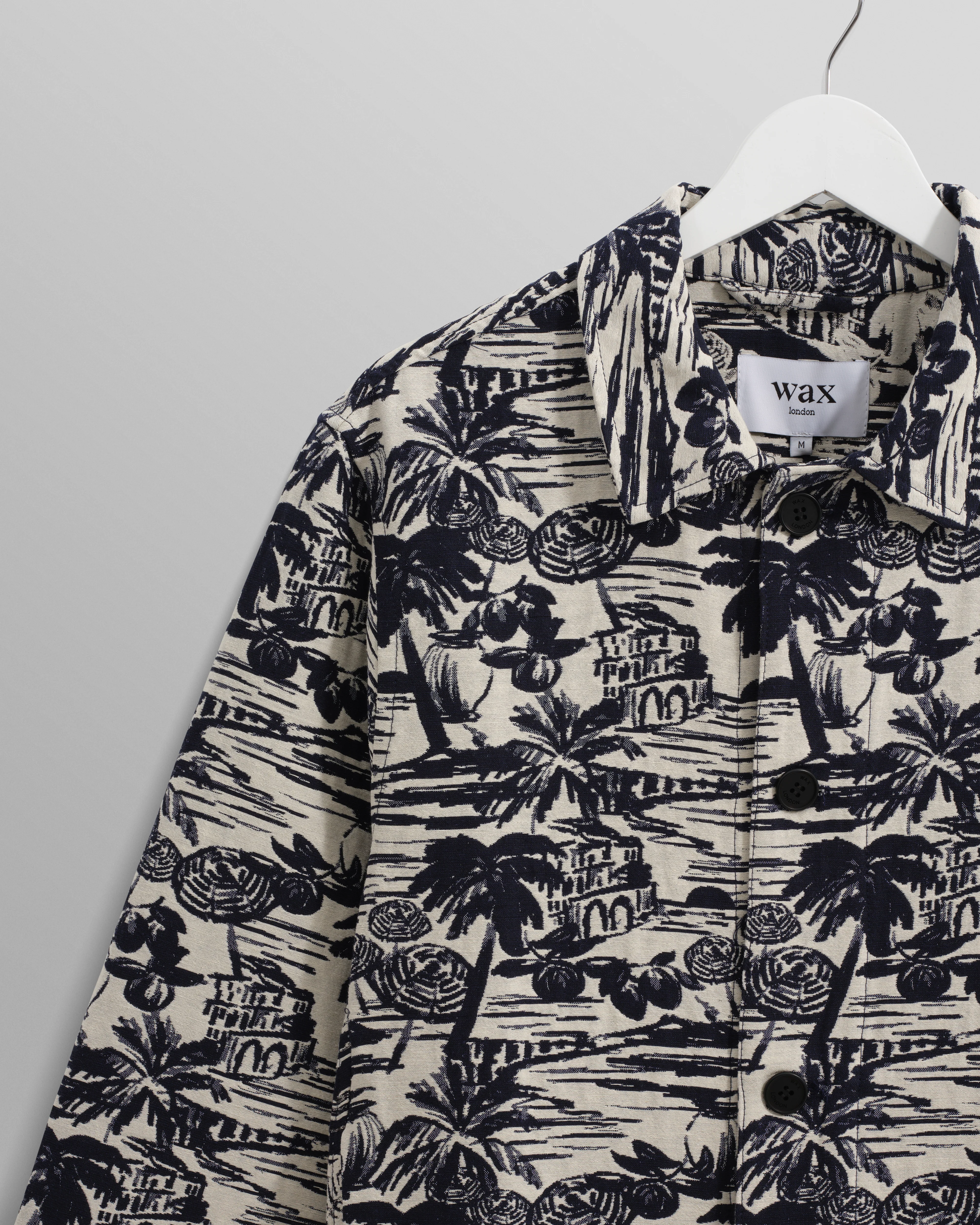 Iggy - Navy And Ecru Beach Jacquard Jacket - Image 9