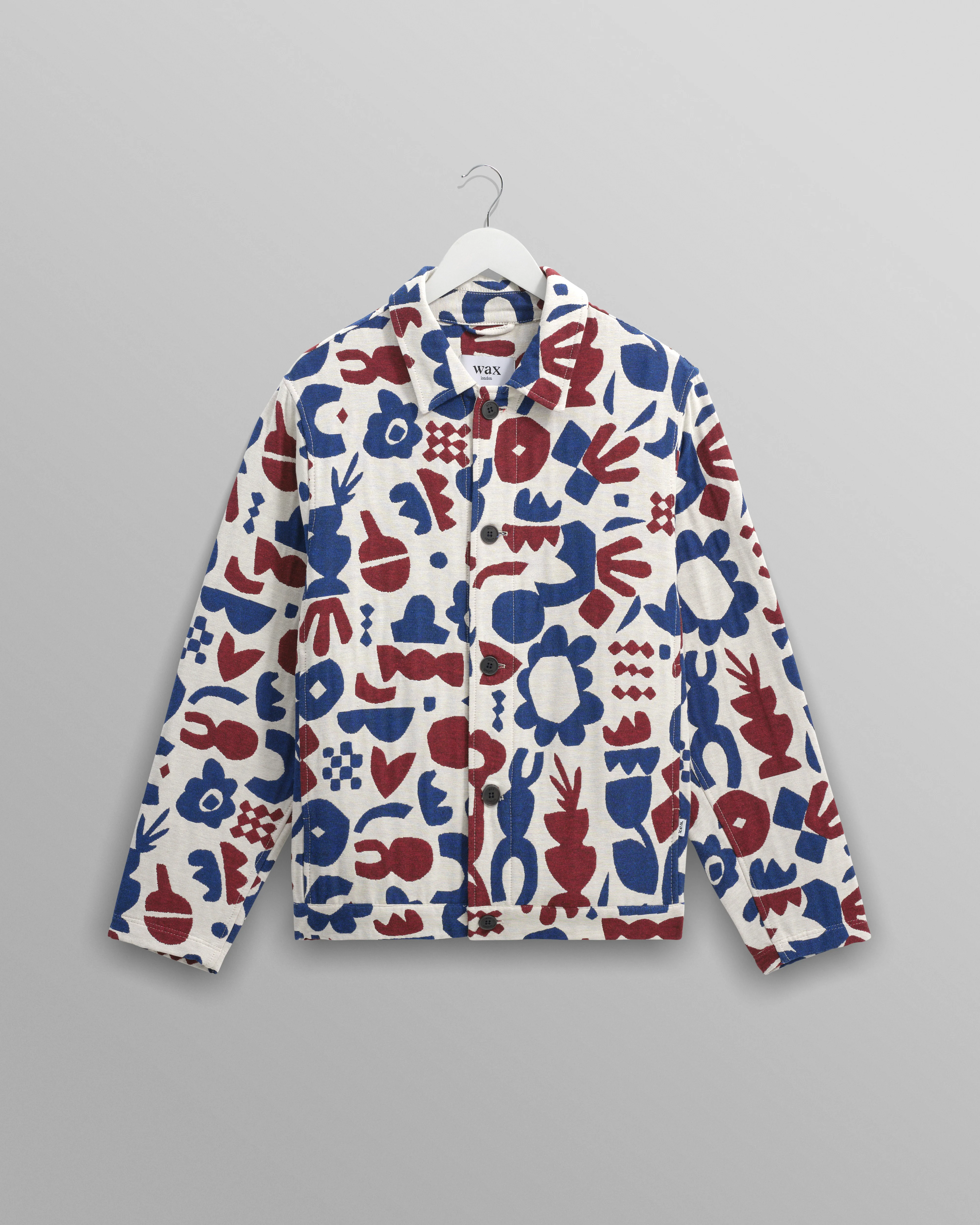 Iggy - Red And Blue Spin Jacquard Jacket