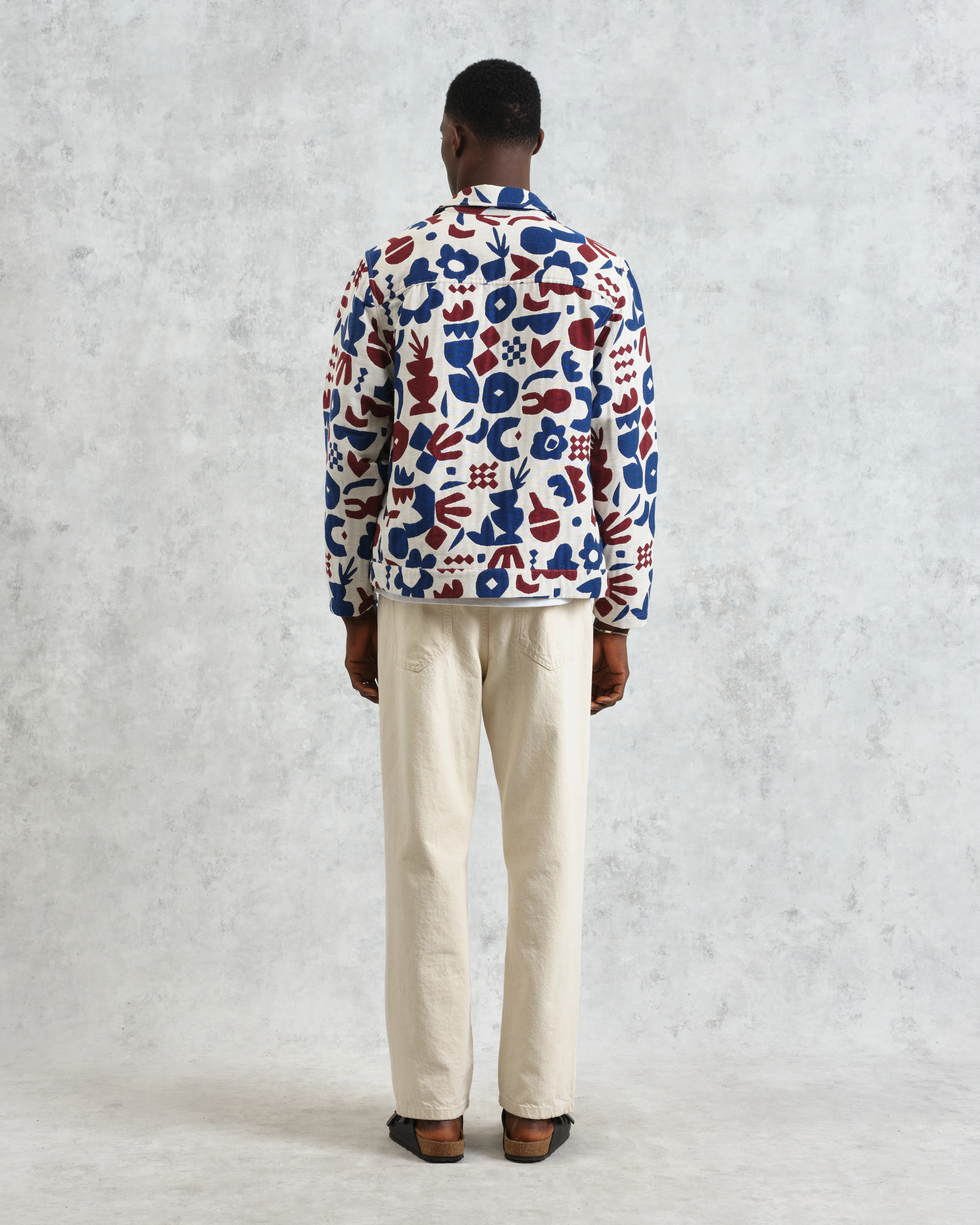 Iggy - Red And Blue Spin Jacquard Jacket - Image 5