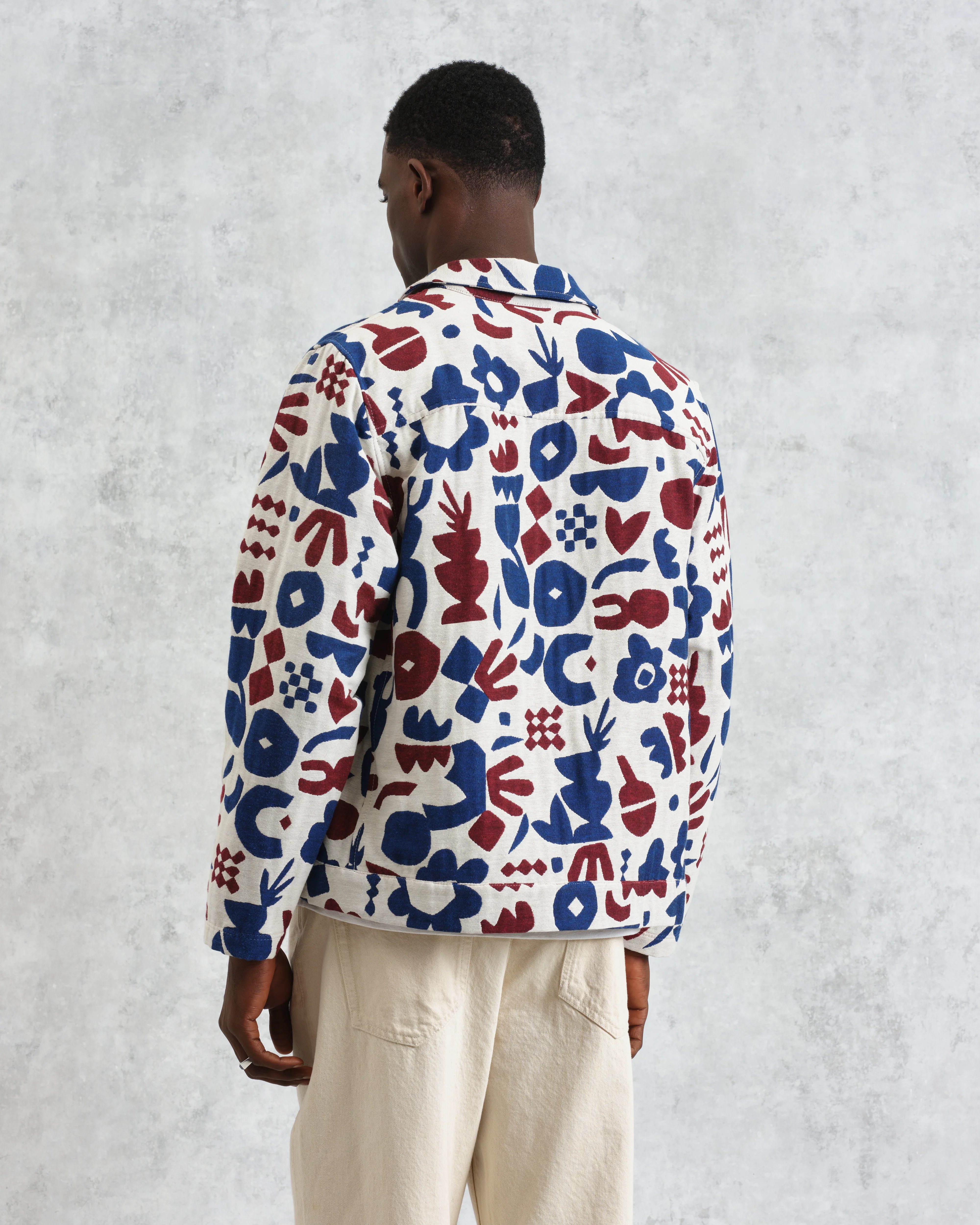 Iggy - Red And Blue Spin Jacquard Jacket - Image 6