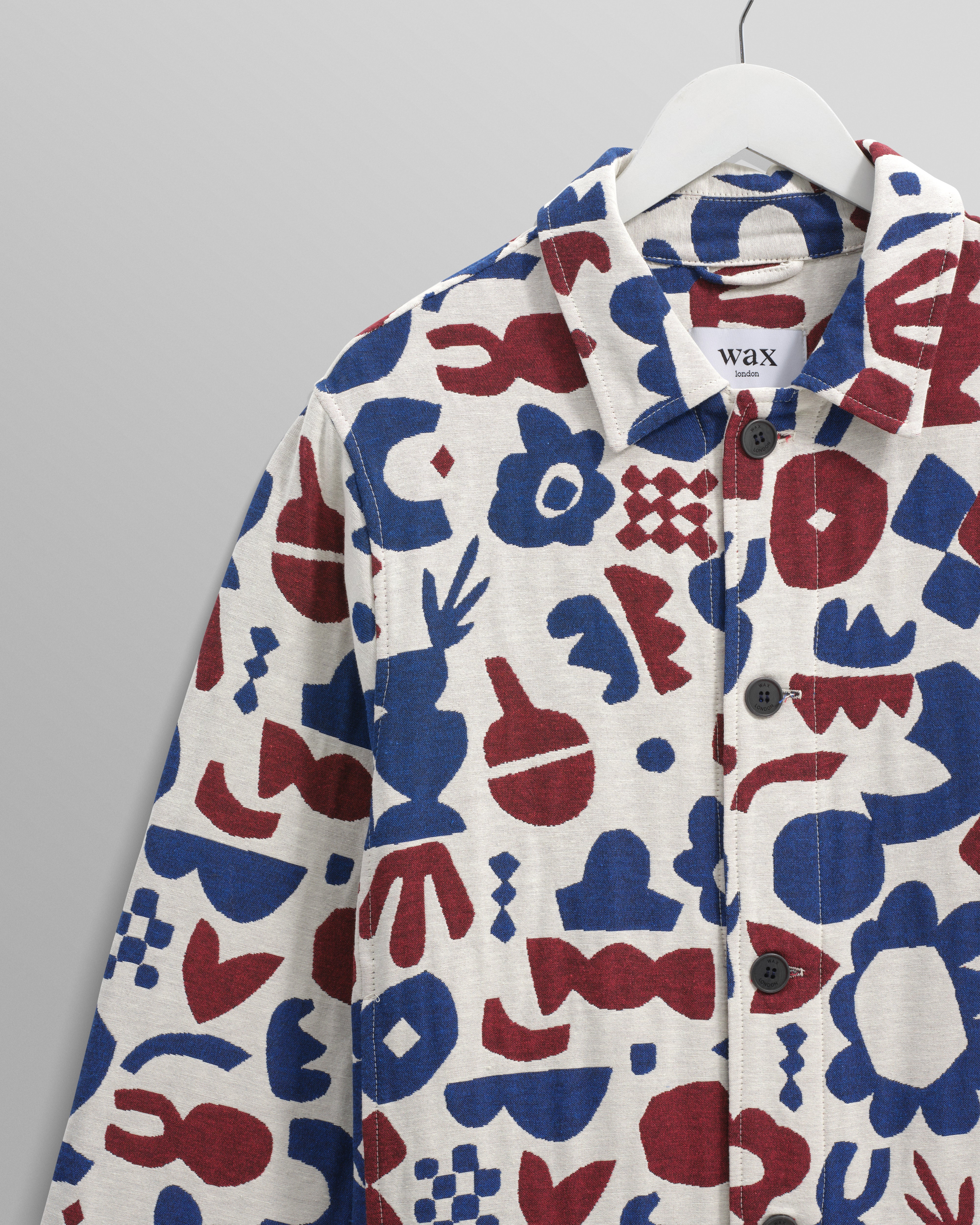 Iggy - Red And Blue Spin Jacquard Jacket - Image 8
