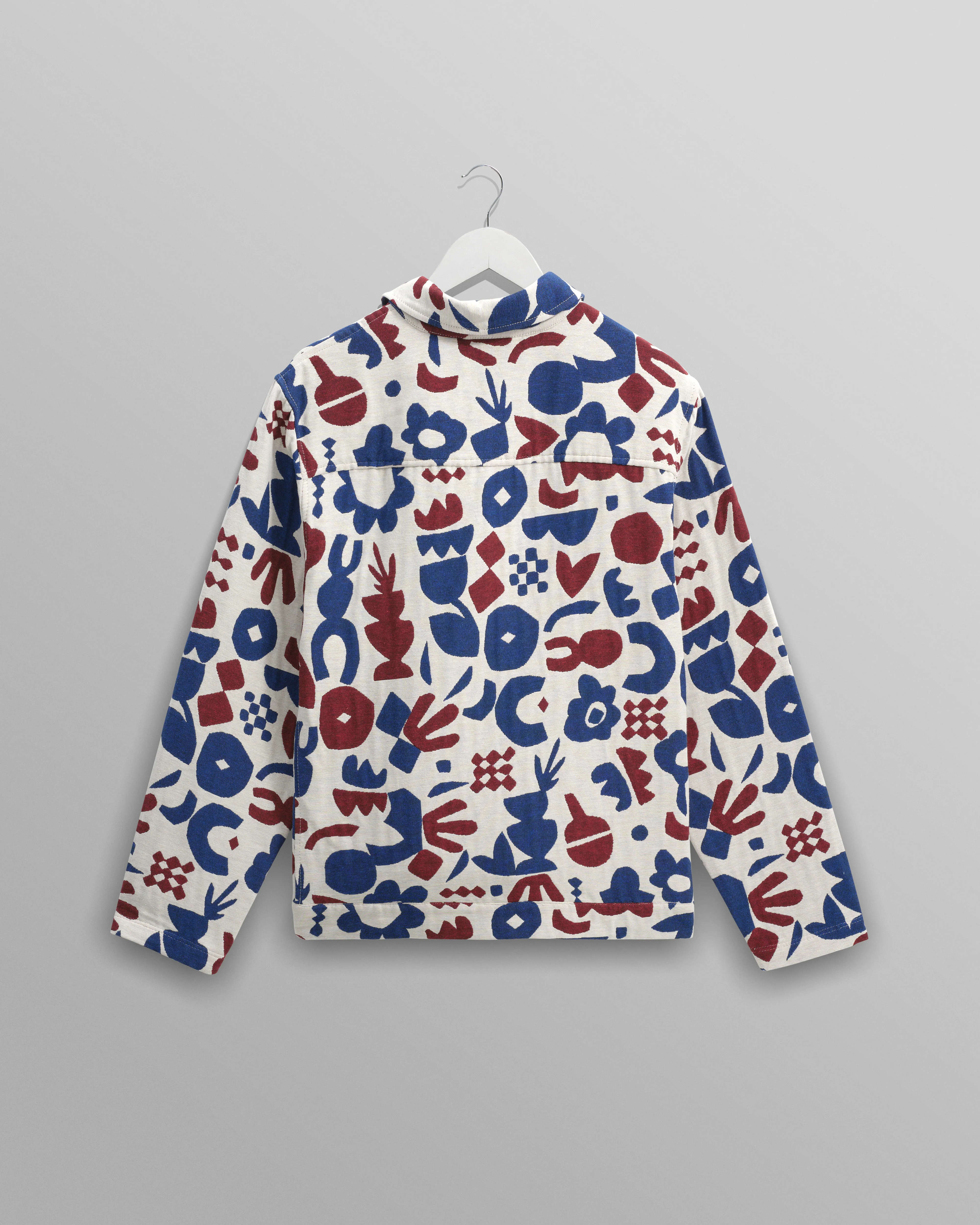 Iggy - Red And Blue Spin Jacquard Jacket - Image 9