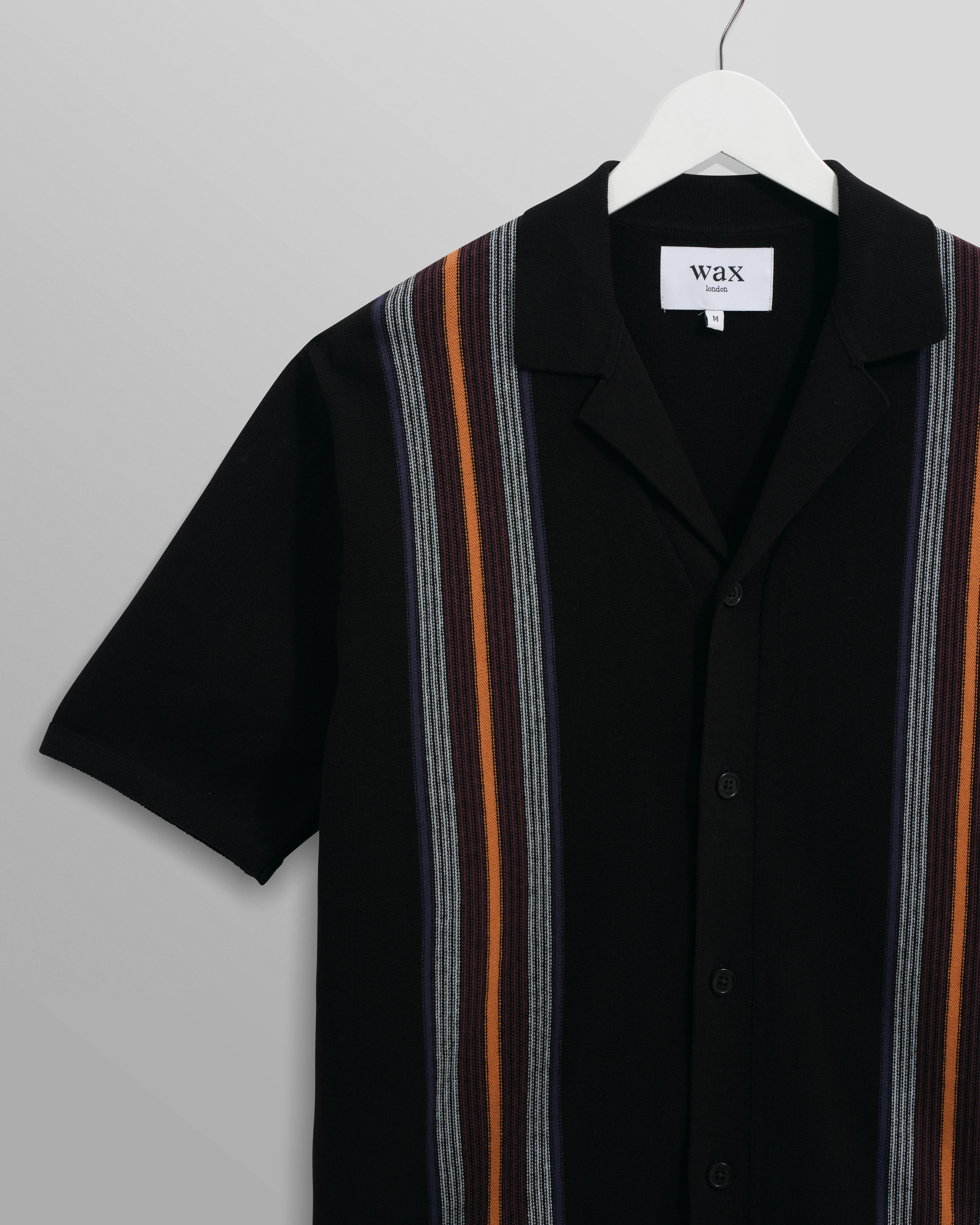Ivy - Black And Multicolour Striped Cotton Polo Shirt - Image 8