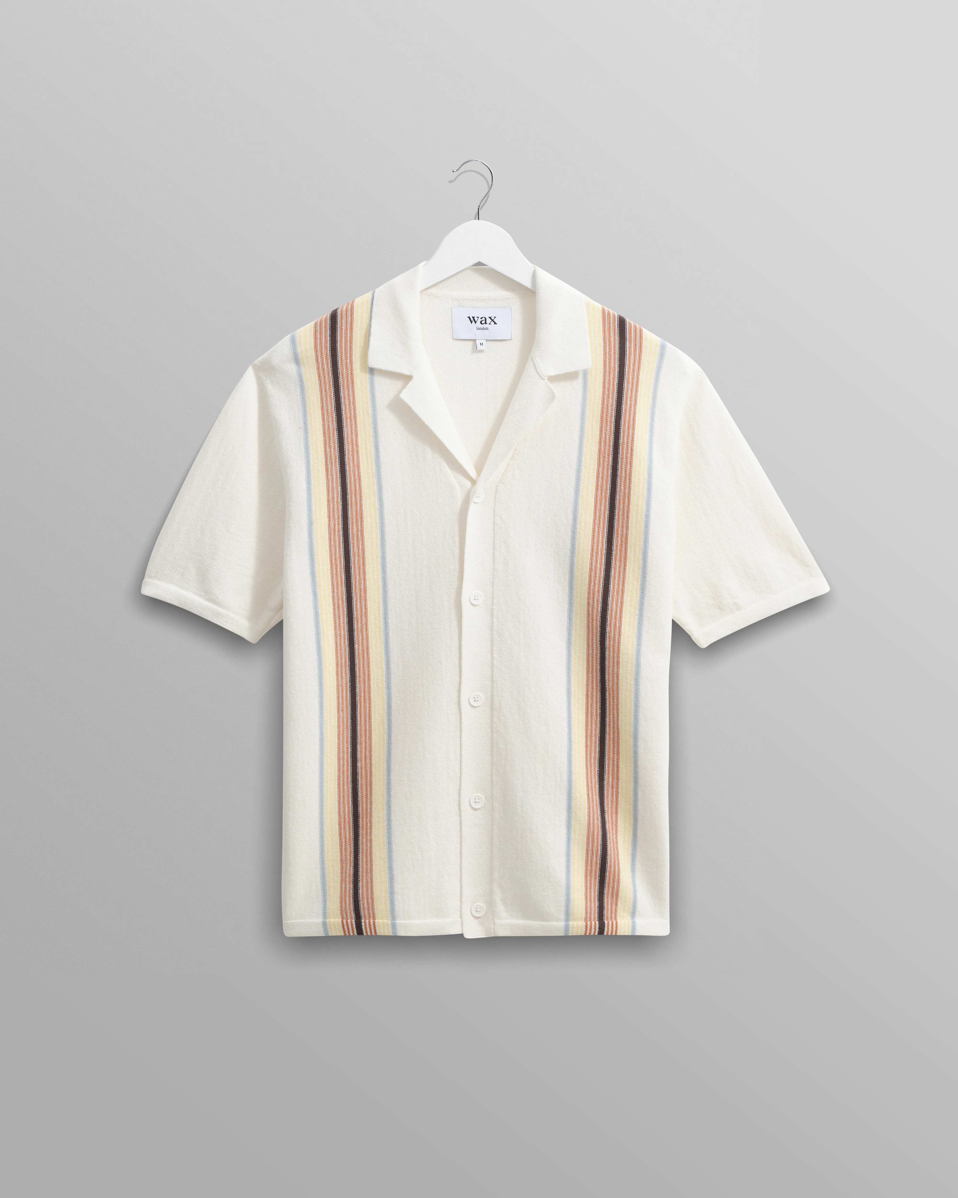 Ivy - Ecru And Multicolour Striped Cotton Polo Shirt