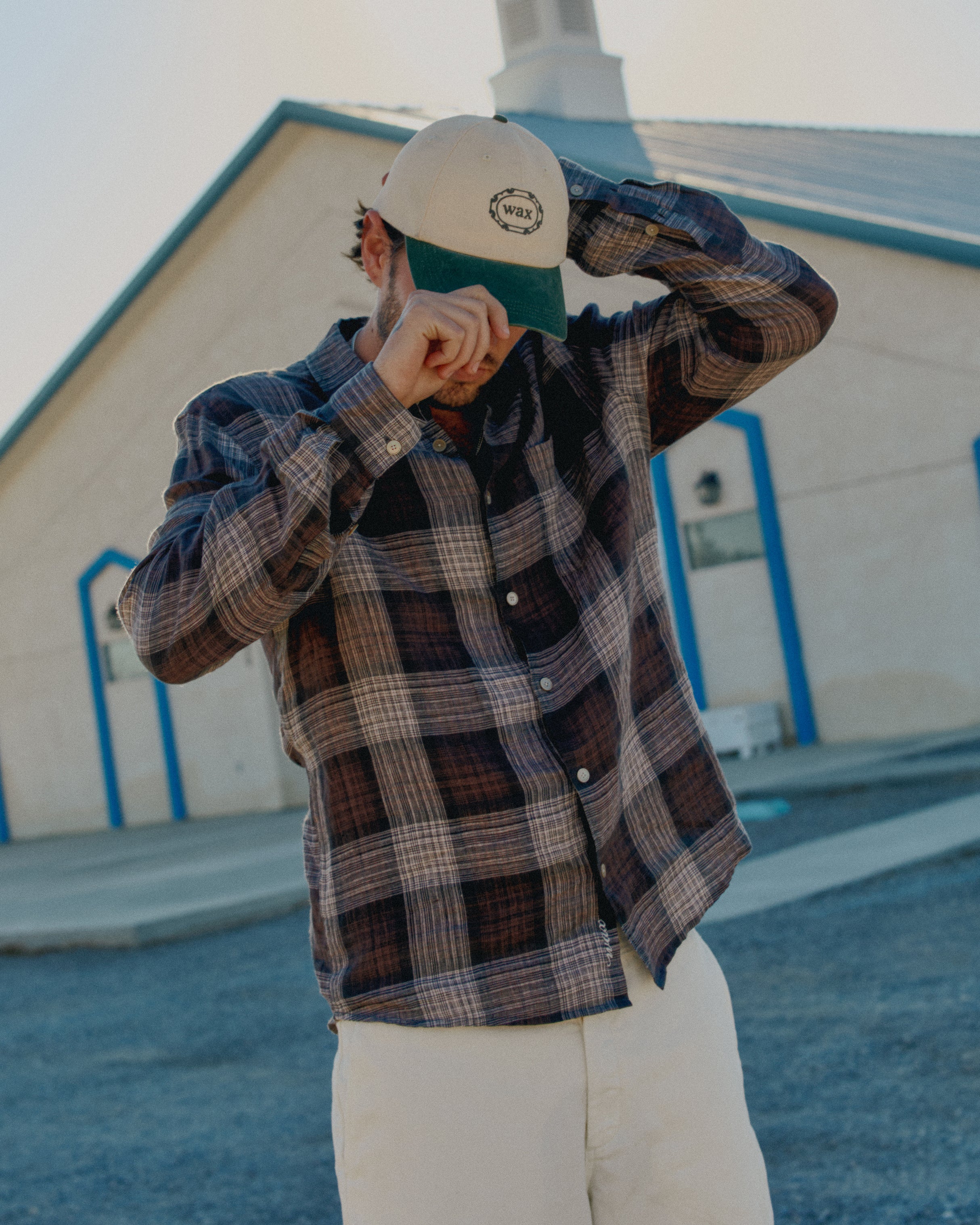 Jaunt - Brown Check Linen Shirt - Image 2